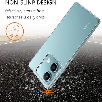 CoolGadget Handyhülle Transparent Ultra Slim Case für Xiaomi Redmi Note 13 Pro 5G 6,67 Zoll, Silikon Hülle Dünne Schutzhülle für Redmi Note 13 Pro 5G Hülle