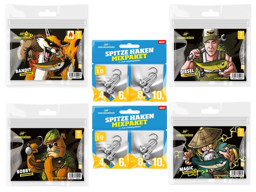 Kunstköder Lieblingsköder - Barsch 7 cm - Sonderfarben-Set