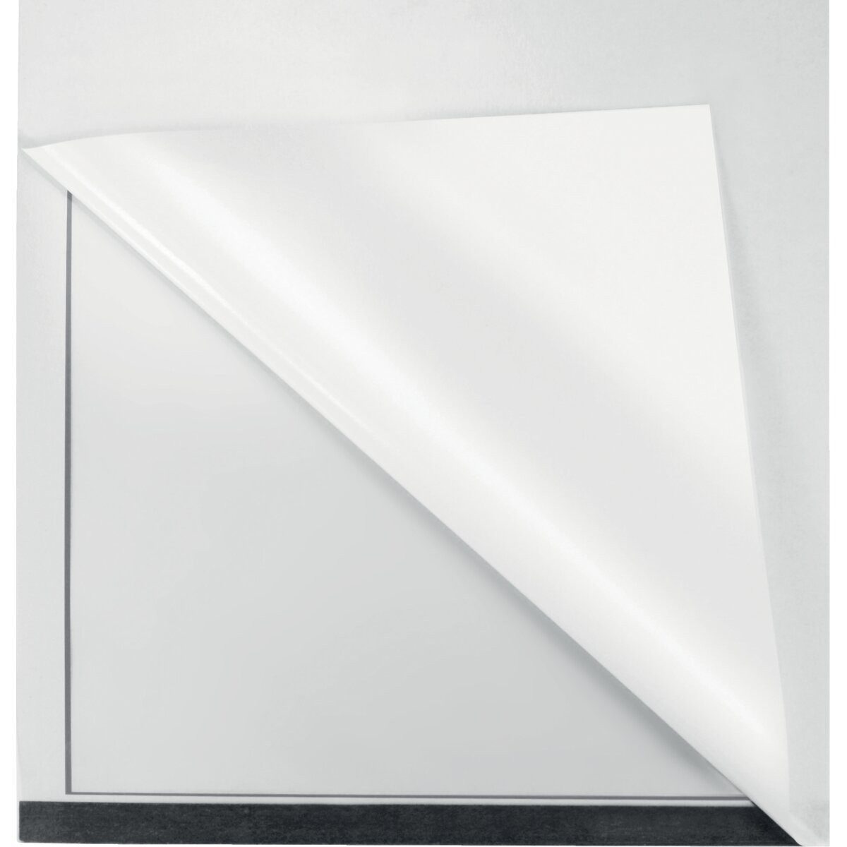 FRANKEN Prospekthülle Aushangrahmen PRO A3 selbstklebend silber 2 Stück