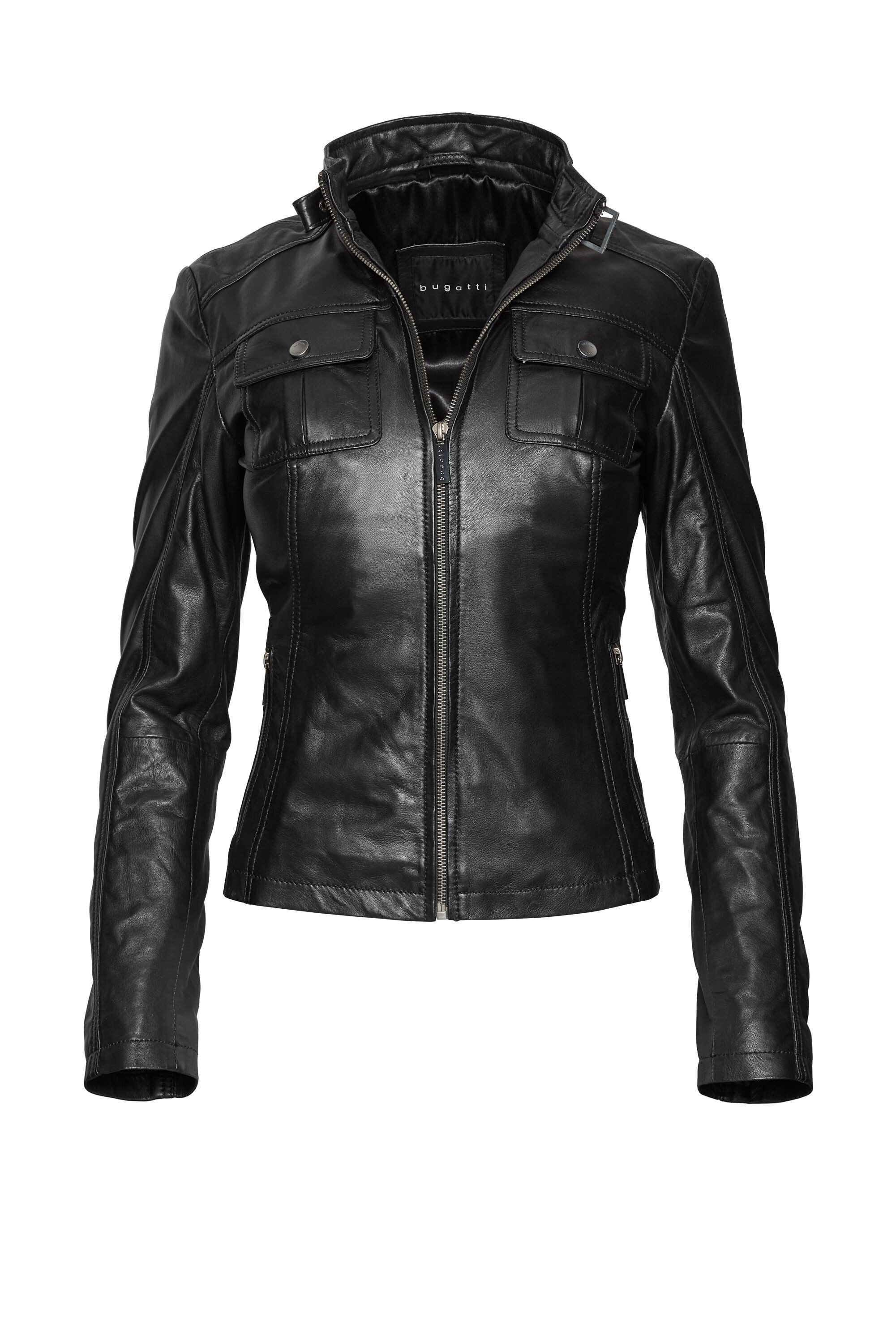 bugatti Lederjacke (1-St) aus hochwertigem Leder