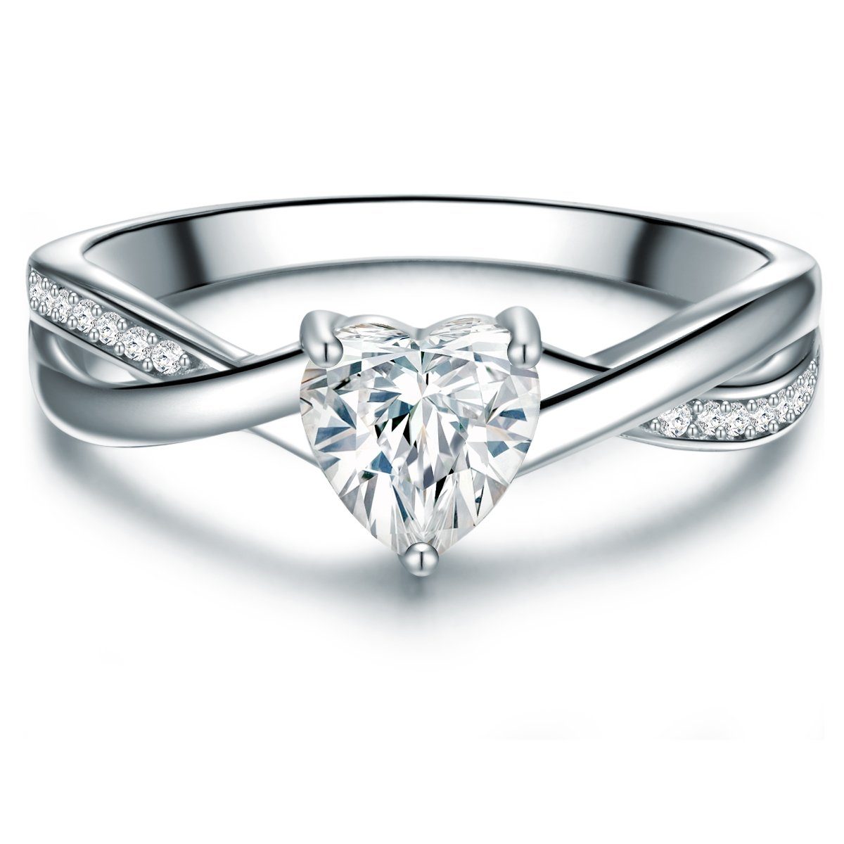 Trilani Silberring Herz silber, in Sterling günstig online kaufen