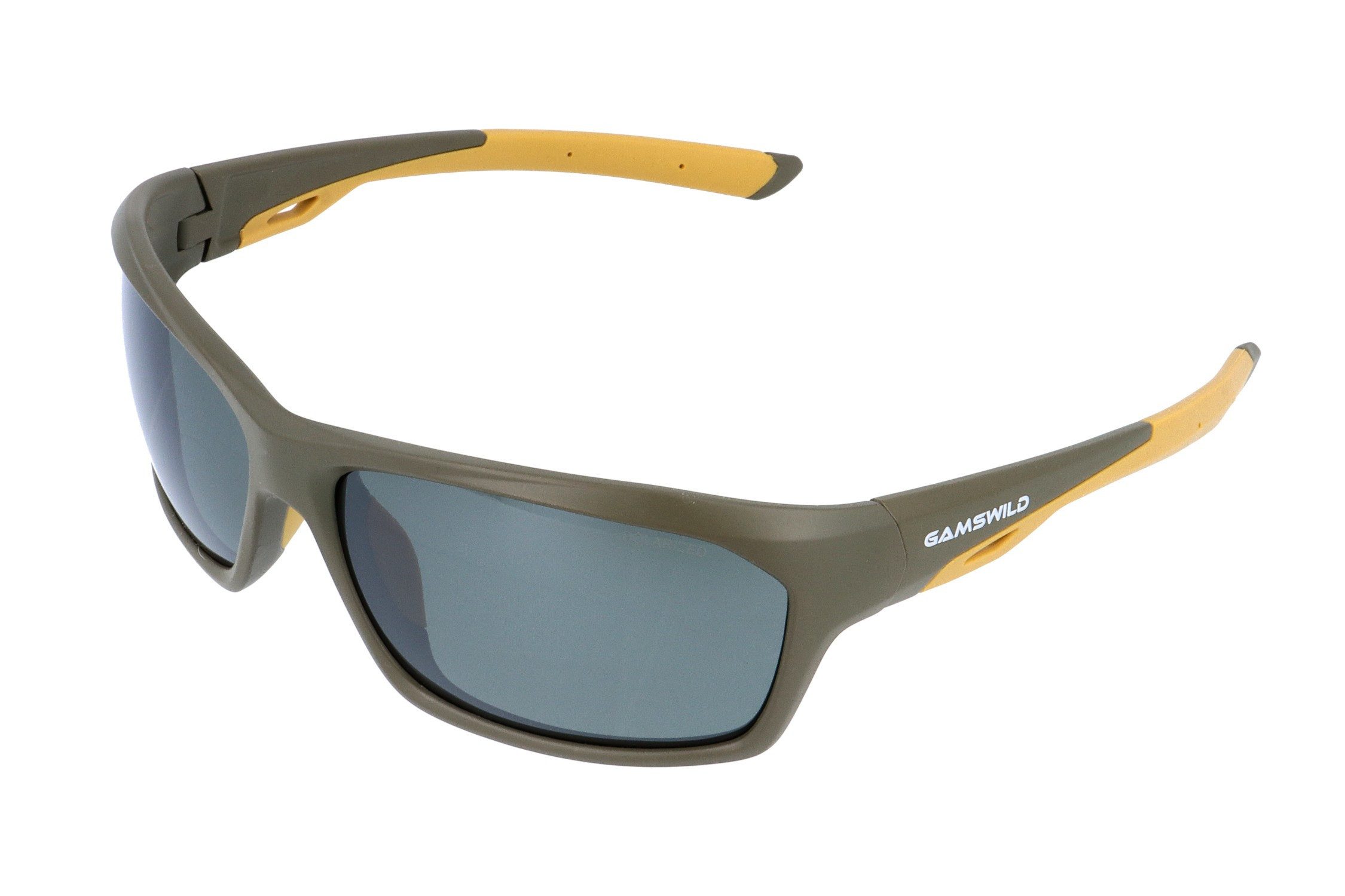 Gamswild Sonnenbrille UV400 Sonnenbrille Fahrradbrille Komfortbügel Damen Herren Modell WS4034 in olivgrün, blau, braun