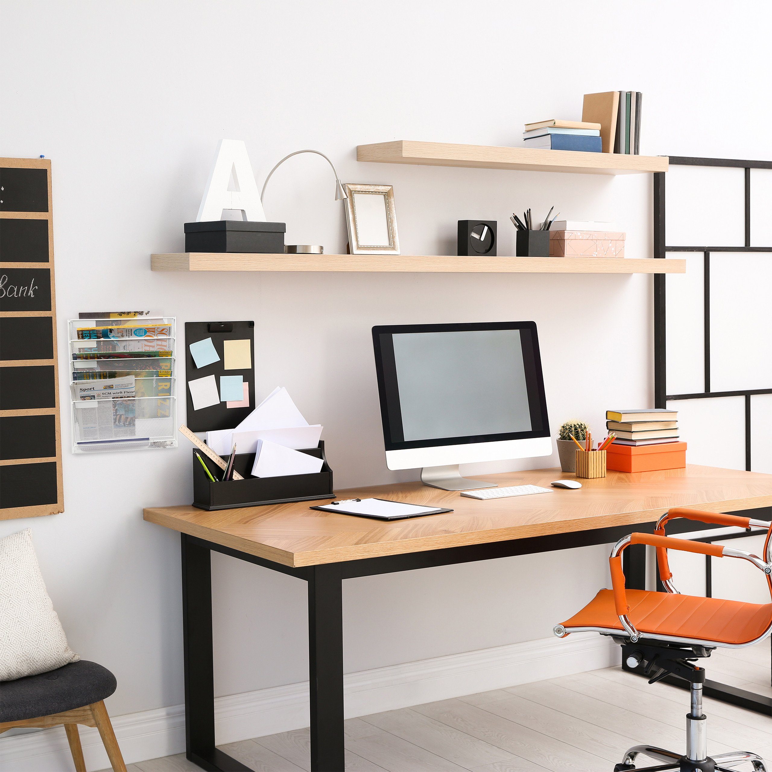 relaxdays Zeitungsständer Zeitschriftenhalter Wand günstig online kaufen