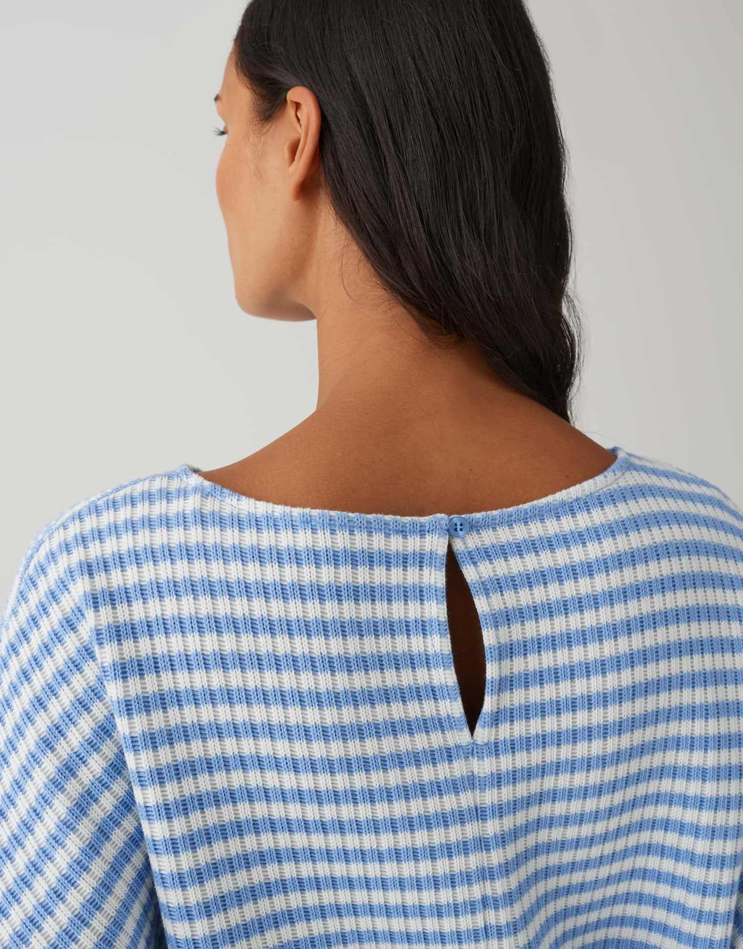 OPUS Sweatshirt GRESH in Strickoptik Lockere Passform, schmal zulaufender Schnitt, überschnittene Schulter