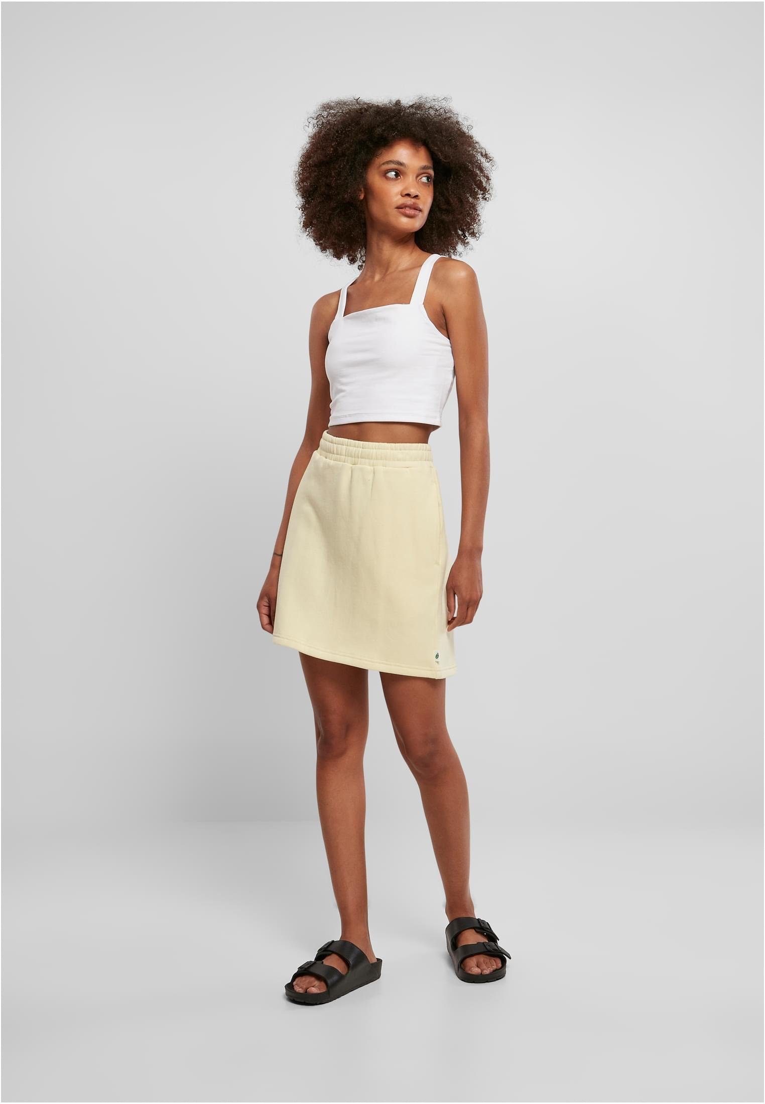 softyellow Ladies URBAN Organic CLASSICS (1-tlg) Mini Damen Jerseyrock Skirt Terry