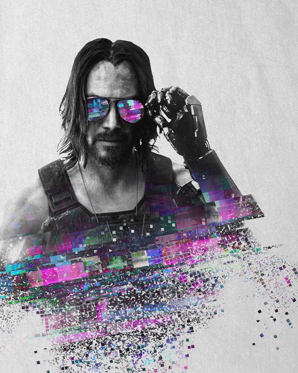 style3 T-Shirt Silverhand Glitch cyberpunk band günstig online kaufen