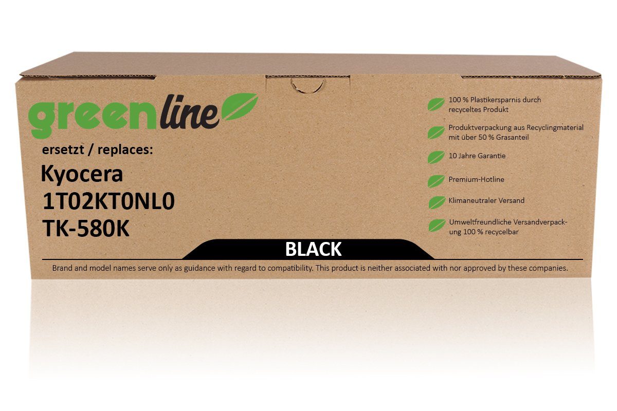 Inkadoo Tonerkartusche greenline ersetzt Kyocera 1T02KT0NL0 / TK-580 K XL