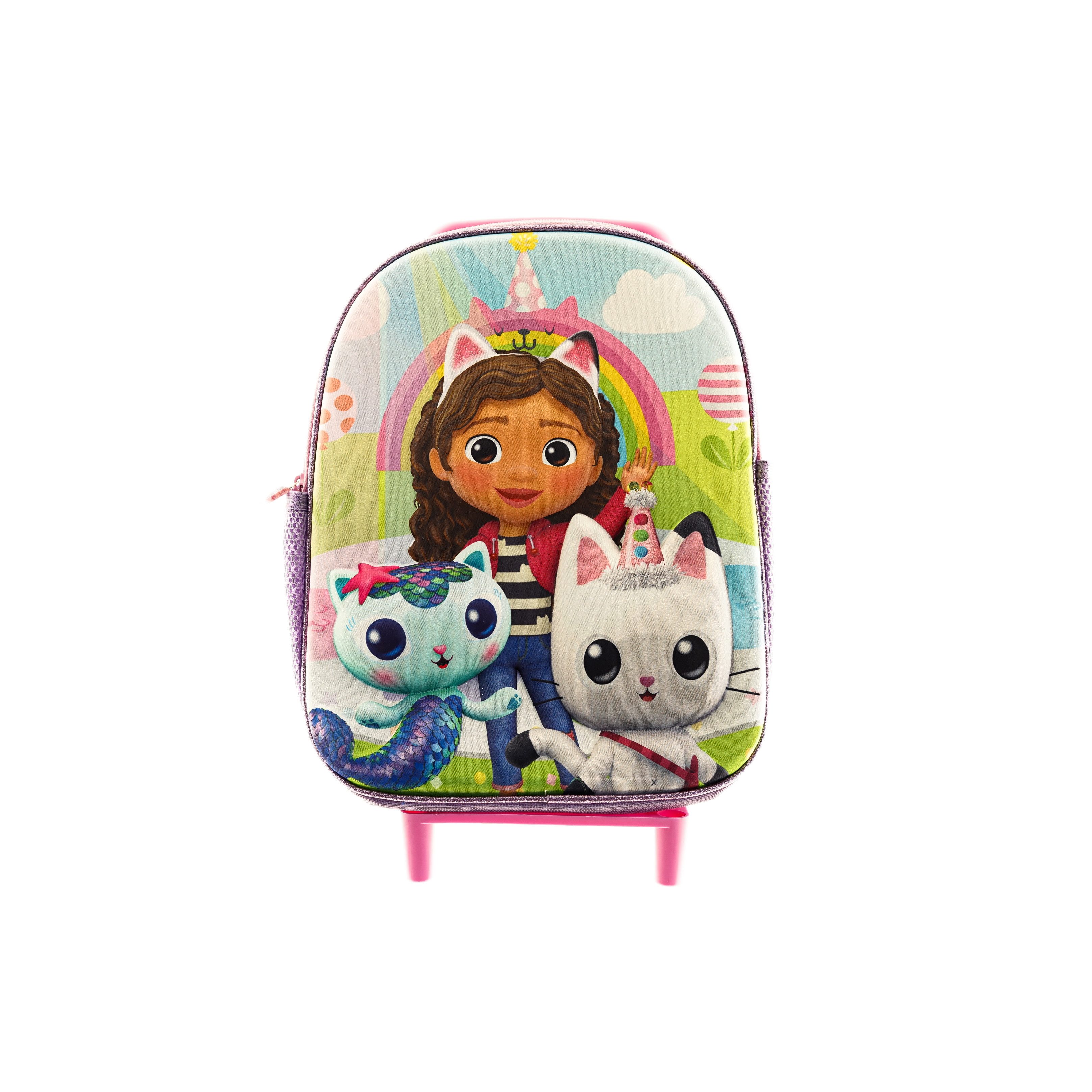 CERDA GROUP Gabby's Dollhouse Kinderrucksack – Rosa, Mit 3D-Applikationen, Aus Polyester, Verstellbar