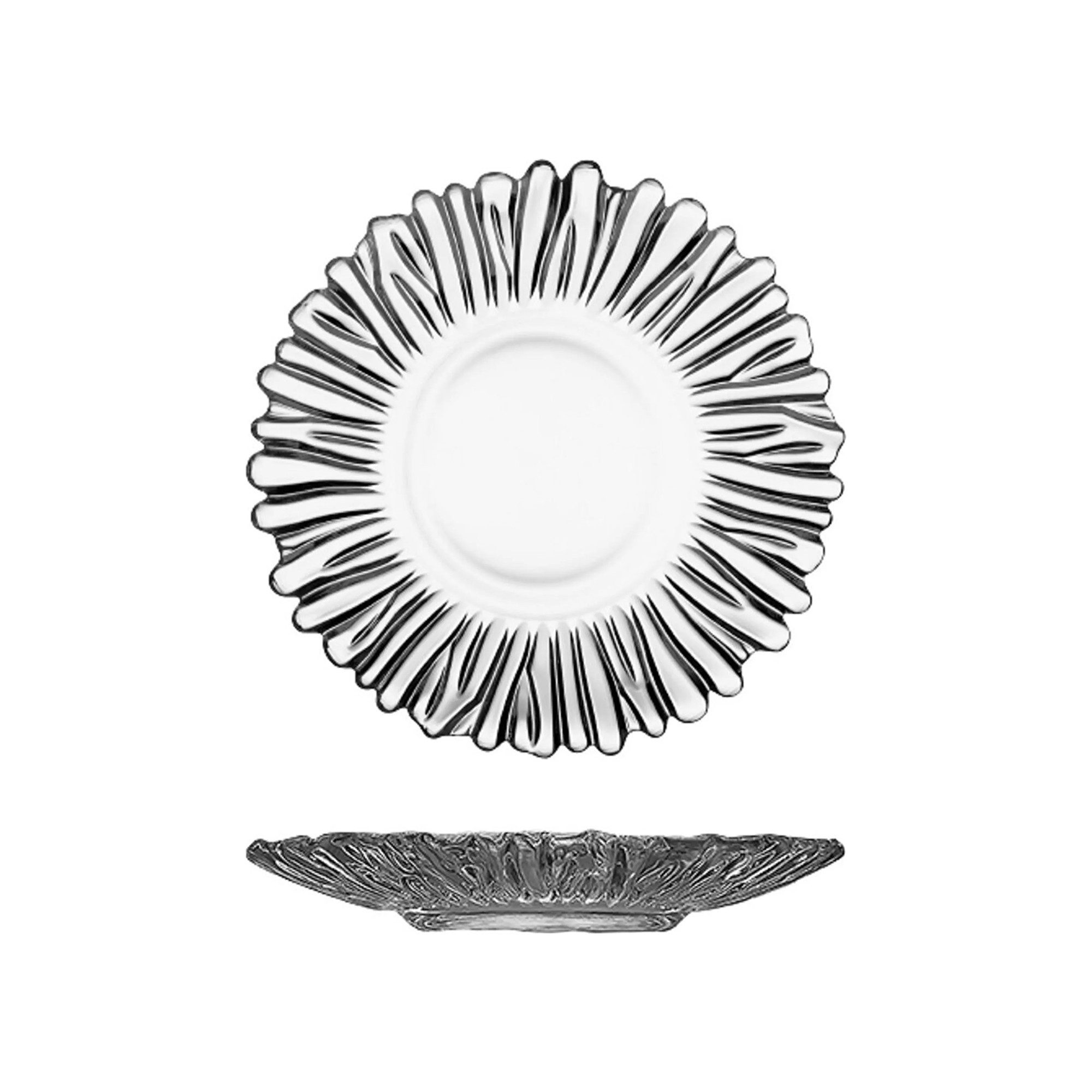 Pasabahce Untertasse Aurora Teeteller 6-teilig Unterteller für Teegläser transparent, (6 St)