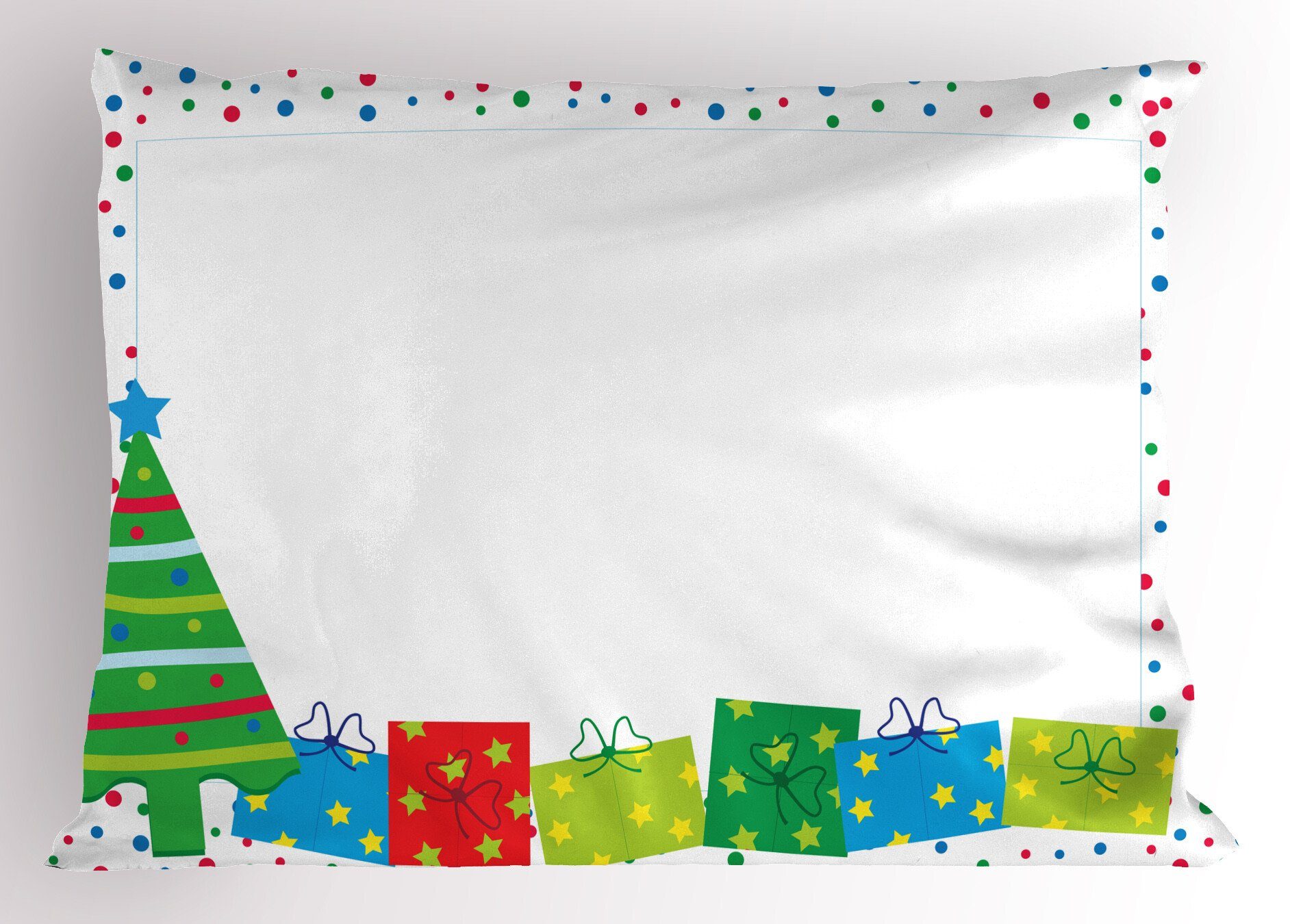 Kissenbezüge Dekorativer Abakuhaus Gedruckter King Kissenbezug, Stück), (1 Weihnachten Standard Neujahr Party Size