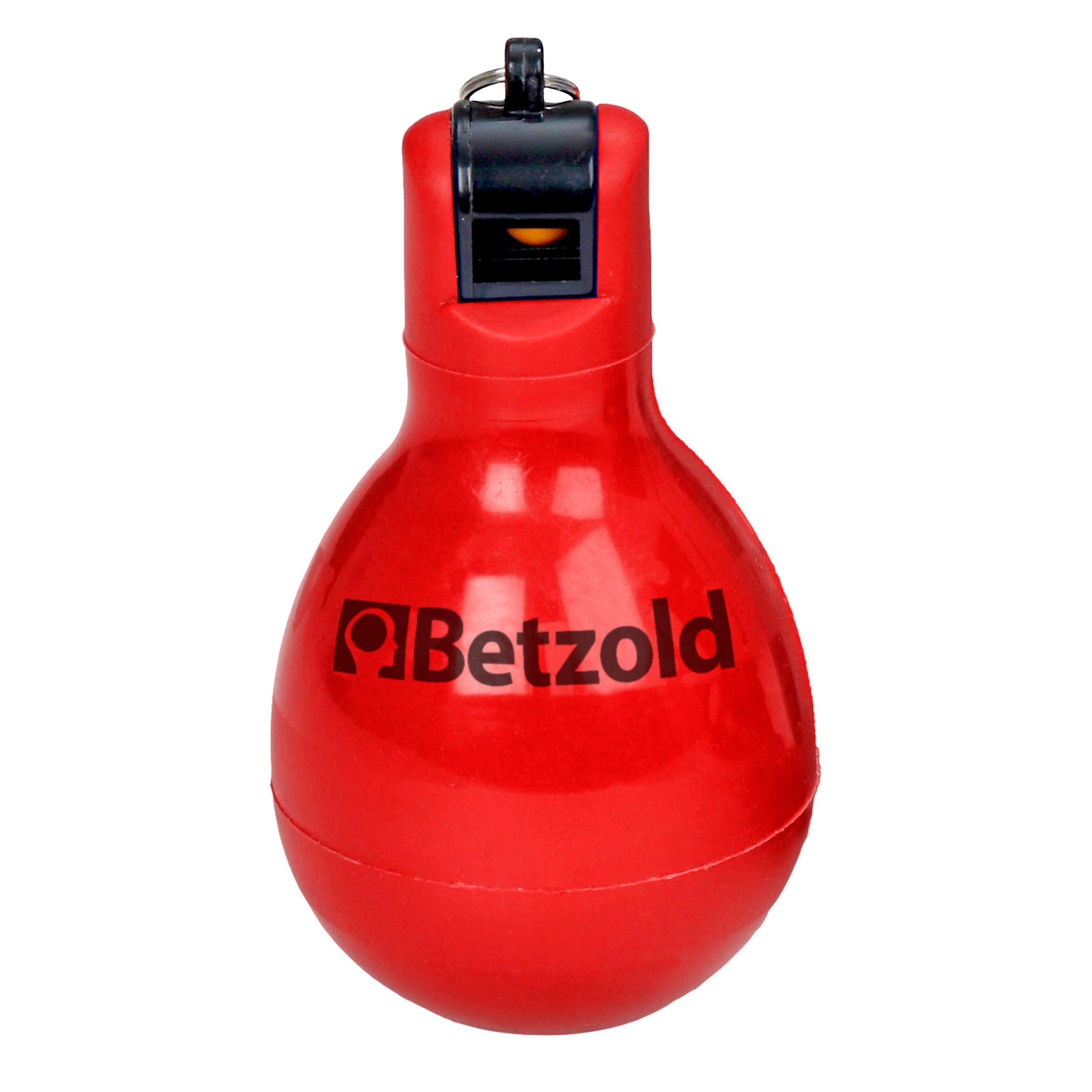 Betzold Trillerpfeife Rote Handpfeife - Trillerpfeife Sportpfeife Schiedsrichter-Pfeife