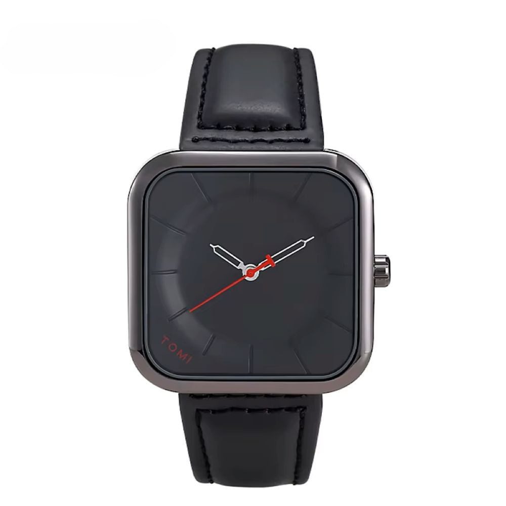 Tidy Quarzuhr TOMI Herrenuhr Minimalistische Quadrat-Designuhr mit 6 Farben