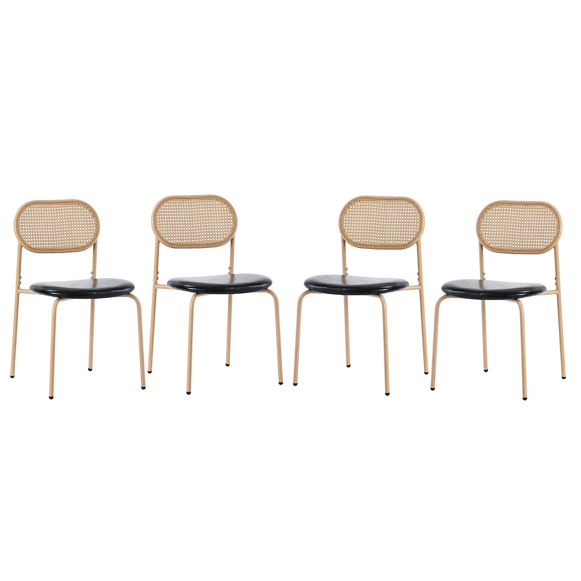 OKWISH Esszimmerstuhl Rattanstuhl Polsterstuhl (4 St), günstig online kaufen