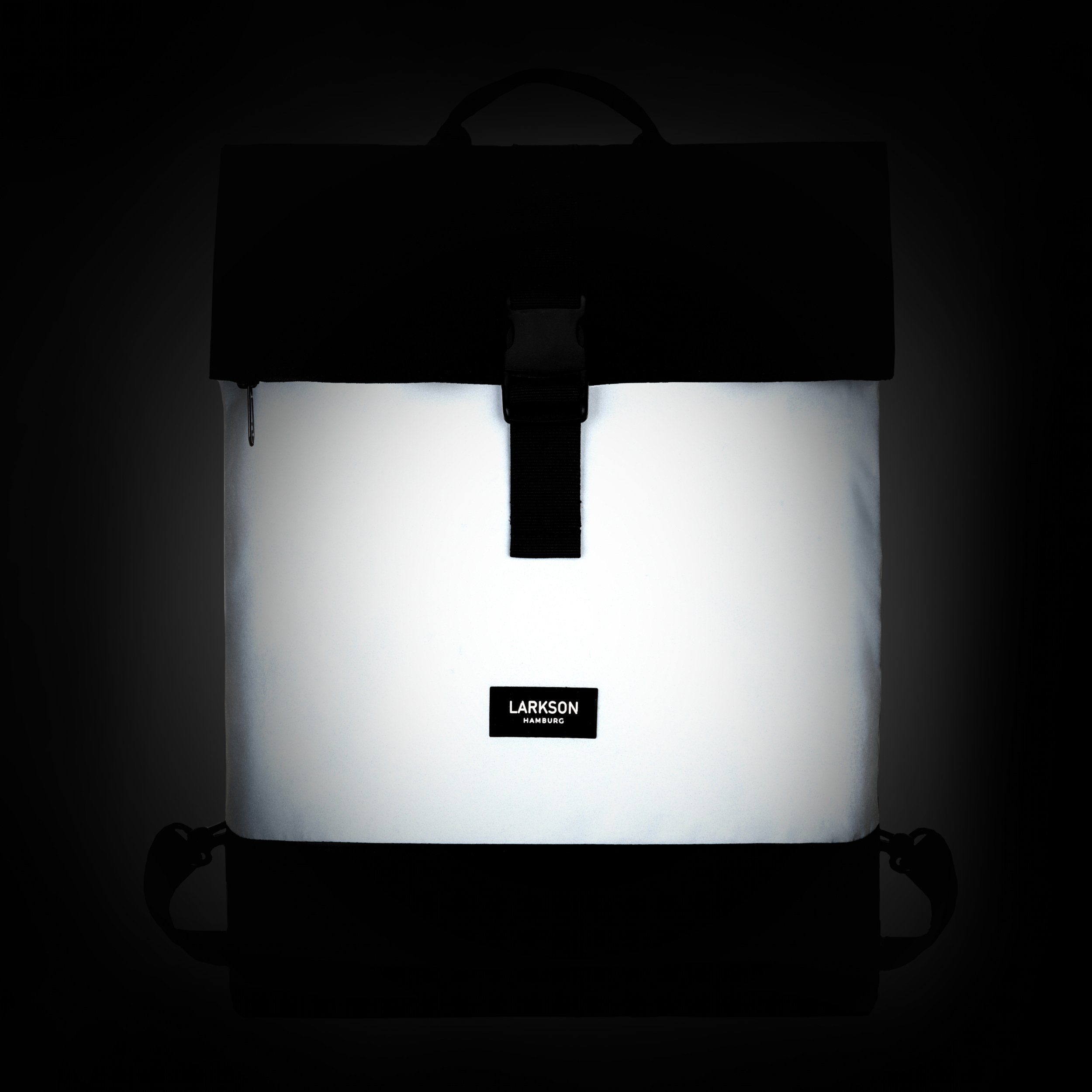 LARKSON Fahrradtasche Tammo Bike Reflective Rucksack Gepäckträger, 2 in 1 Rucksack und Gepäckträgertasche, Wasserabweisend