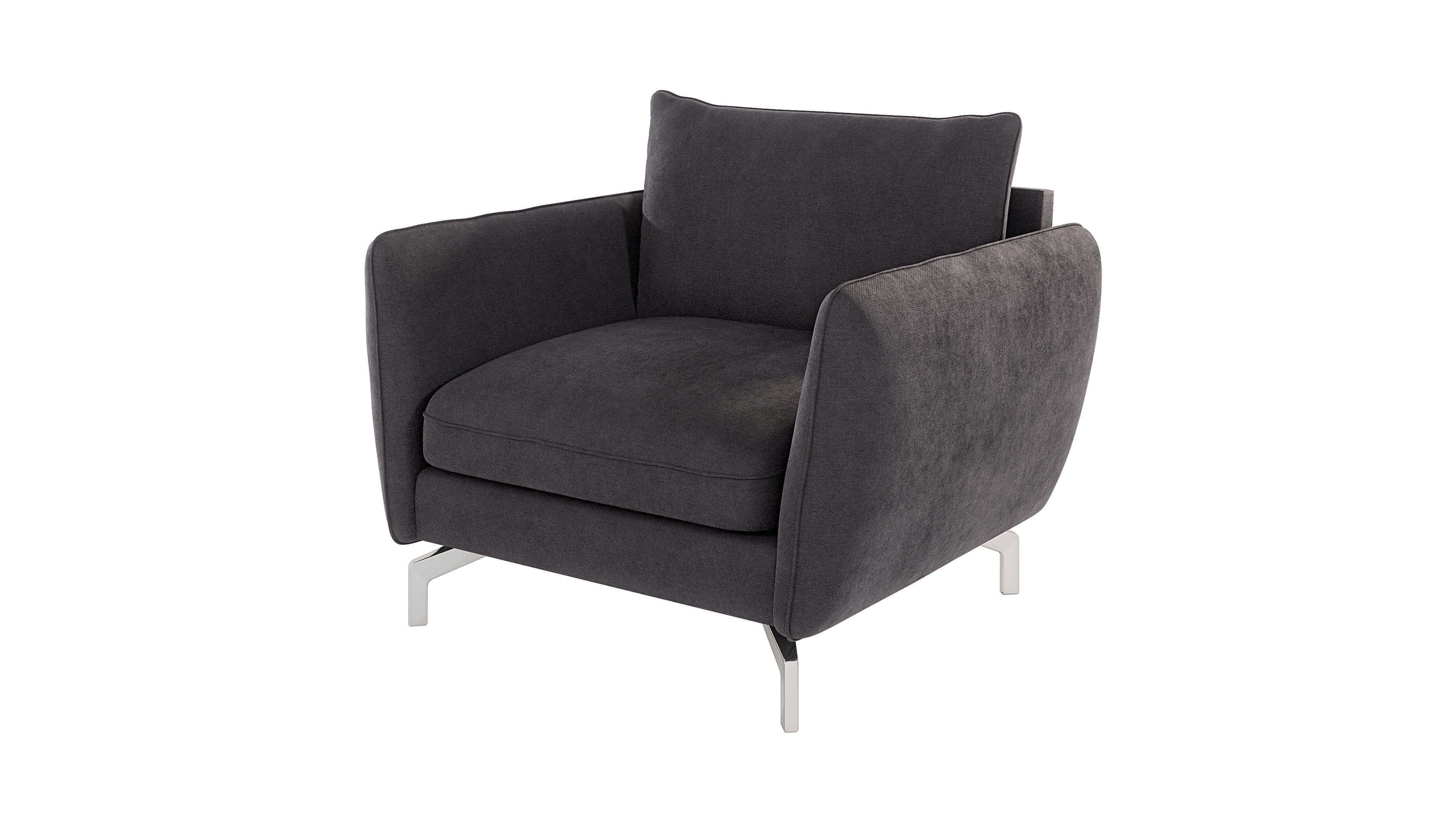 S-Style Möbel Sessel Benita mit Silber günstig online kaufen