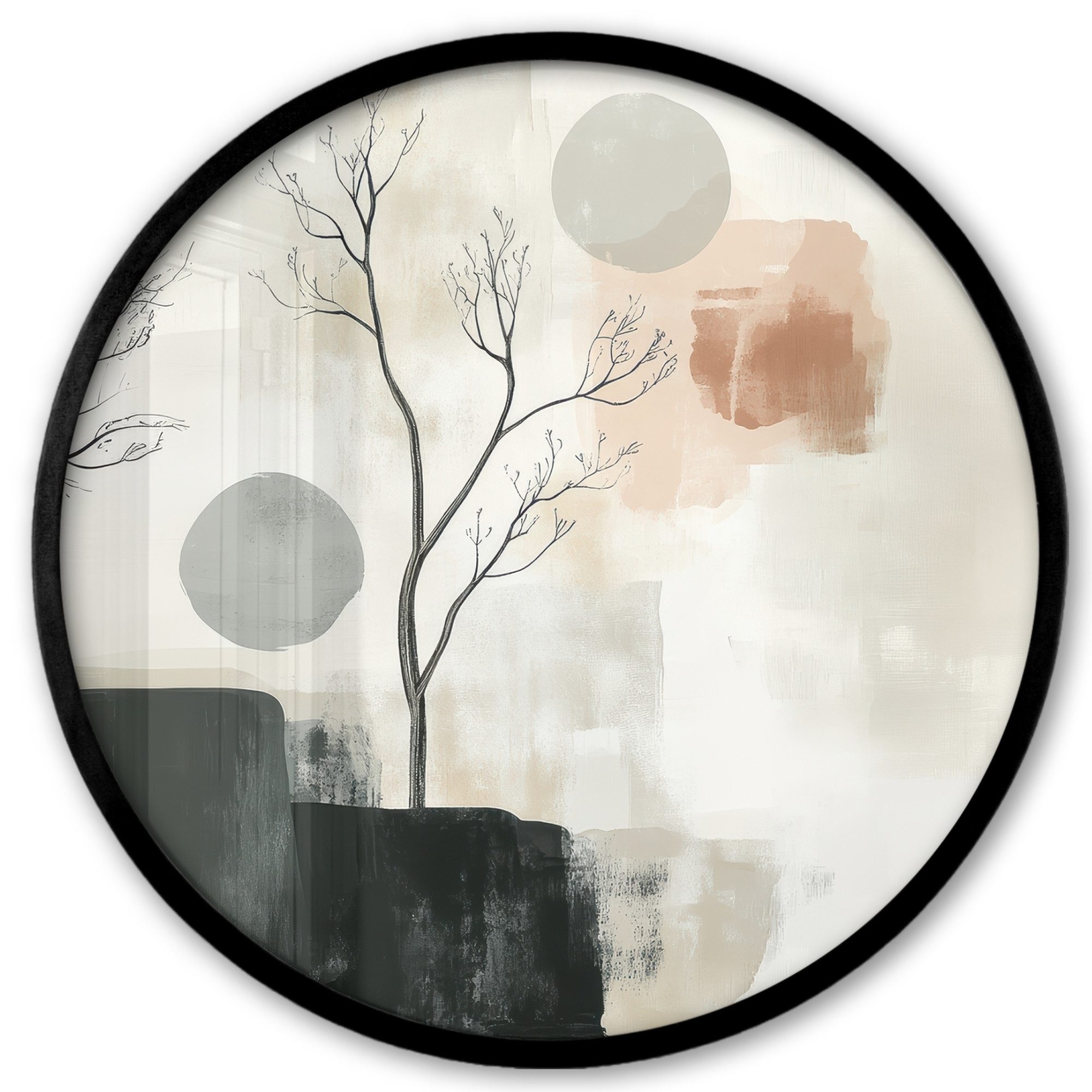 MuchoWow Poster Rund - Wabi sabi günstig online kaufen