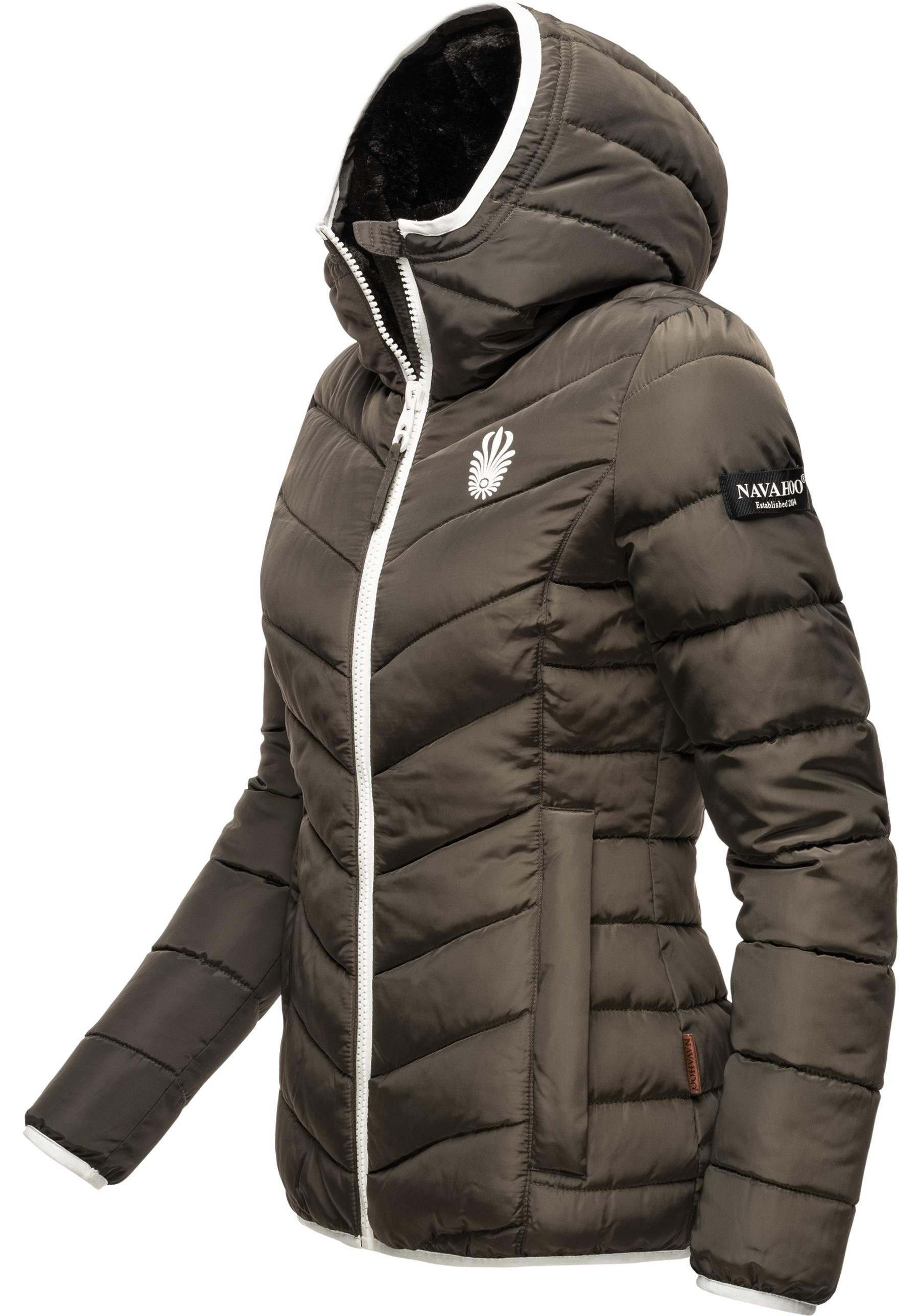 Navahoo Steppjacke Elva stylische Damen Winterjacke mit Kapuze günstig online kaufen