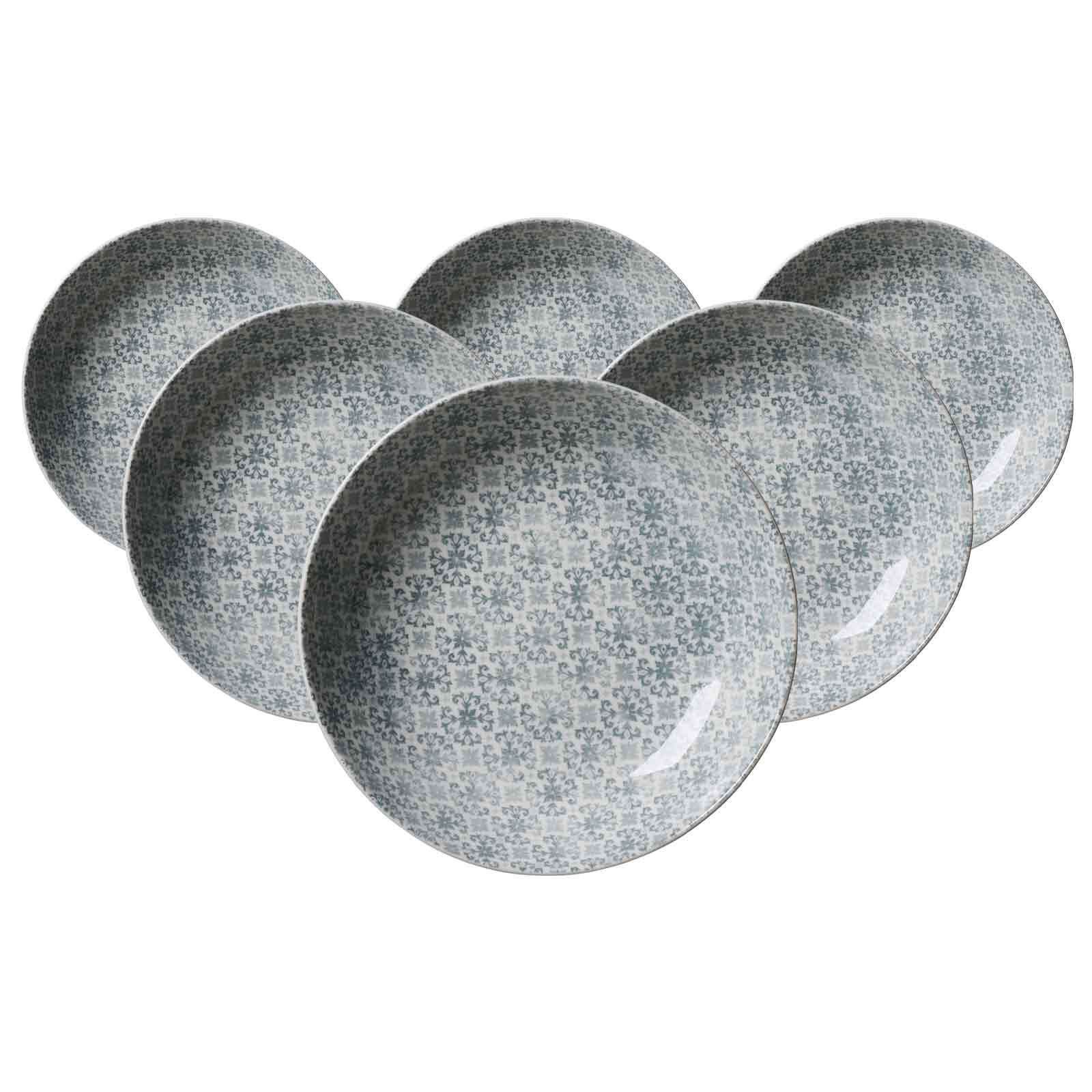 Ritzenhoff & Breker Suppenteller Porto Suppenteller ø 21,5 cm 6er Set, (6 St)