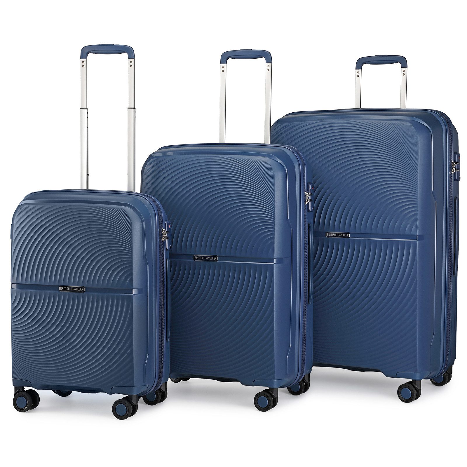 British Traveller Trolleyset 3-teilig Sets Hartschalen-Kofferset günstig online kaufen