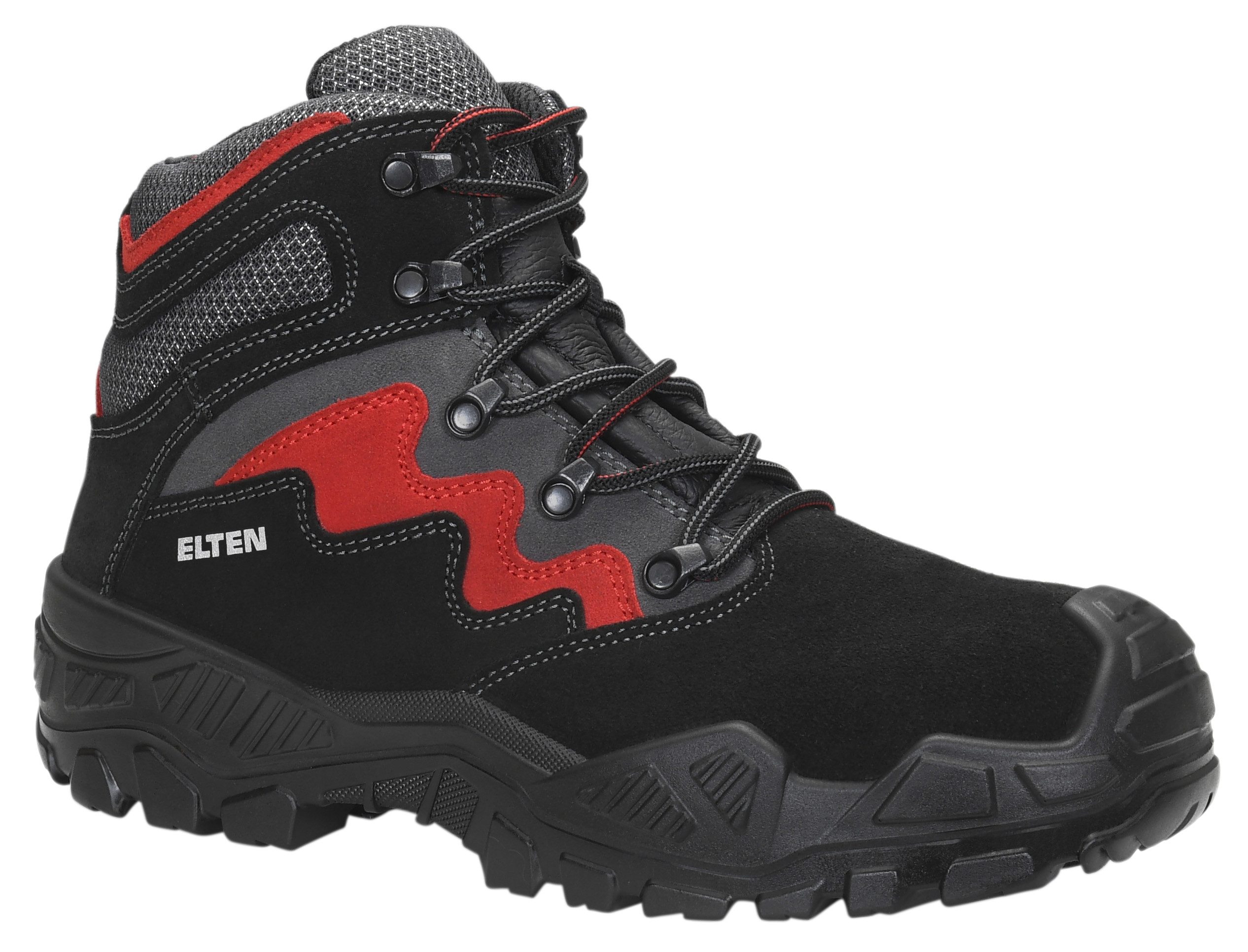 MICK black-red Mid ESD S3S Sicherheitsstiefel