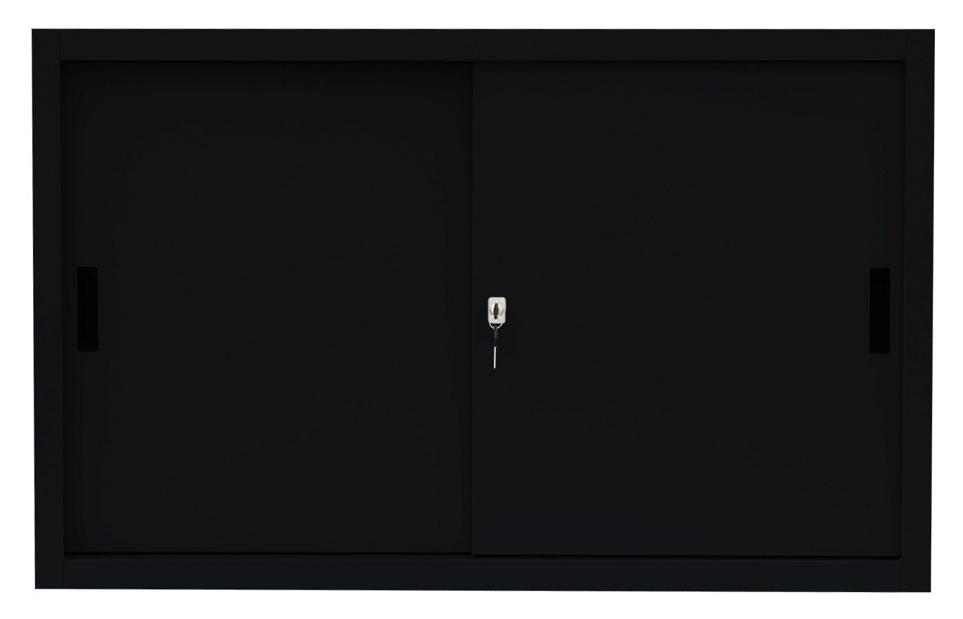 Steelboxx Schiebetürenschrank Schwebetürenschrank Sideboard aus Stahl 750 x 1200 x 450 mm (1-St) komplett montiert