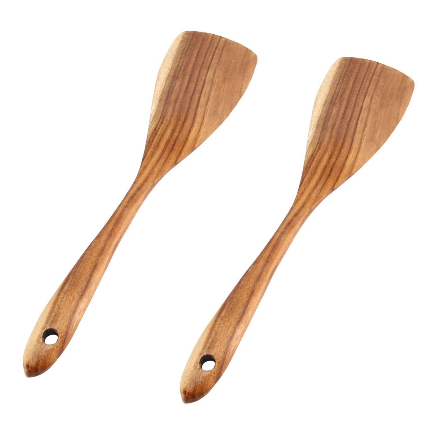 LuxusKollektion Pfannenwender Holzspatel Set 2 Stück 31.5cm