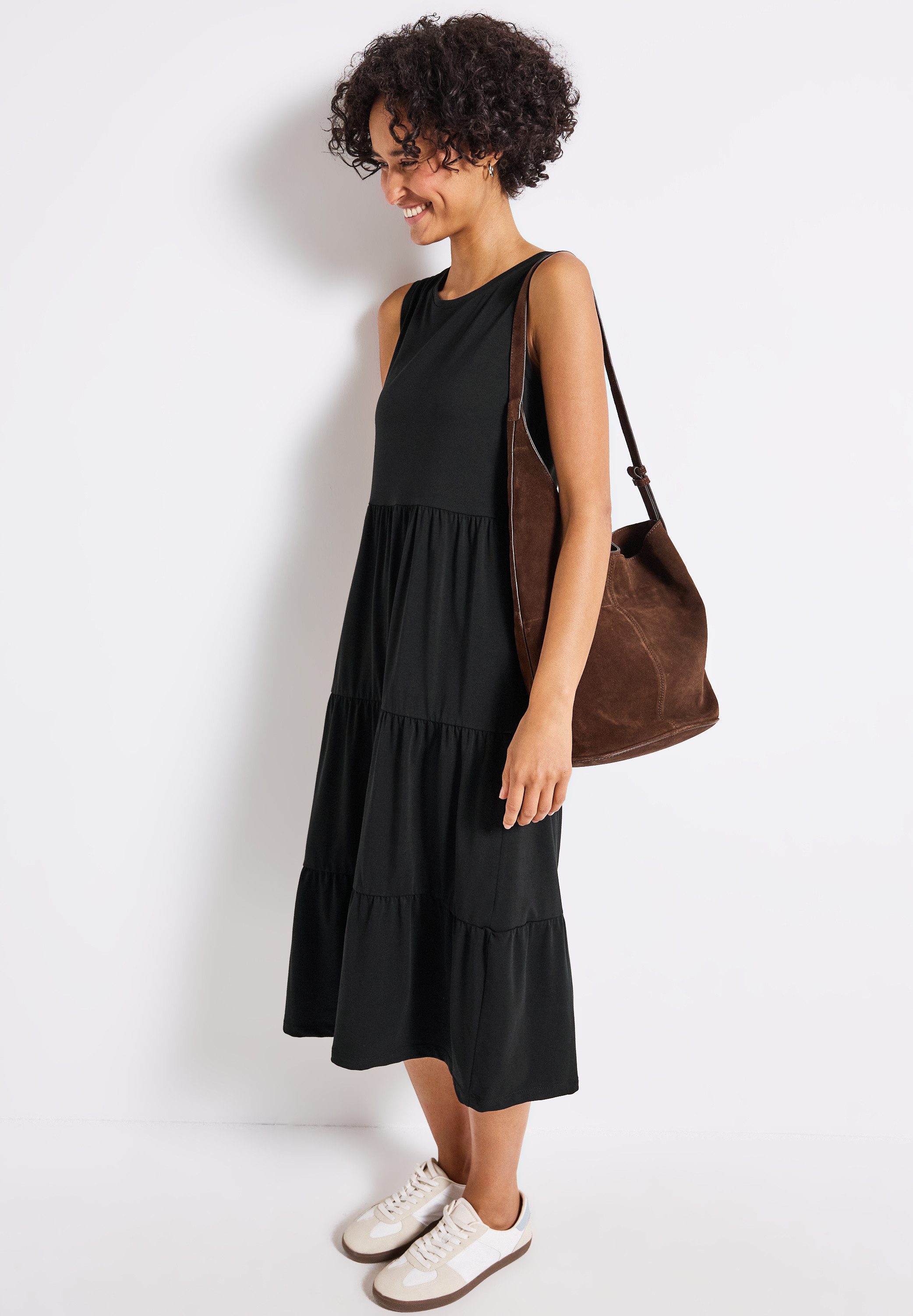 STREET ONE Jerseykleid in Unifarbe günstig online kaufen