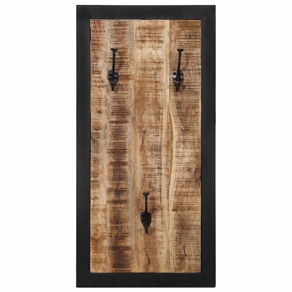vidaXL Garderobenständer Garderobe 40x2x80 cm Raues Massivholz, (1 St)
