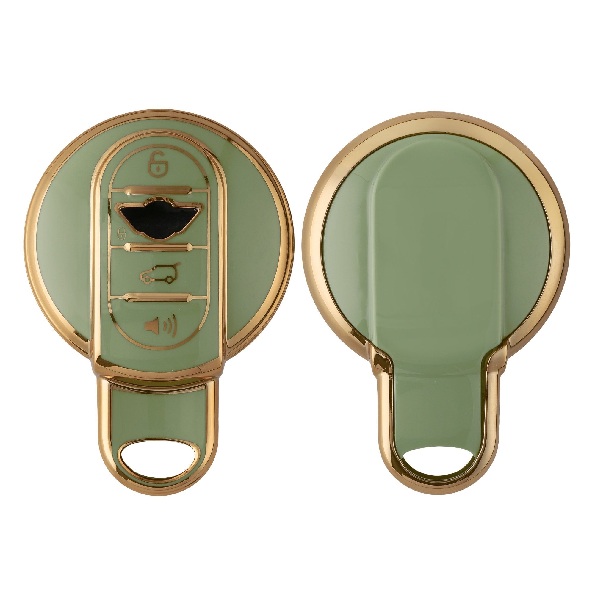 kwmobile Schlüsseltasche Autoschlüssel Hülle für Mini, Schlüsselhülle Silikon Cover