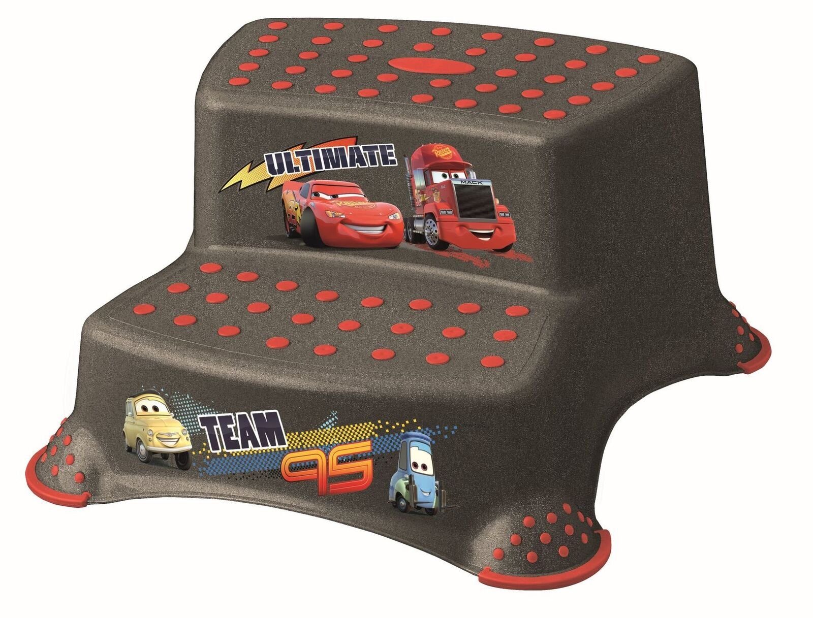 Tritthocker Premium zweistufiger Tritthocker Cars metallic