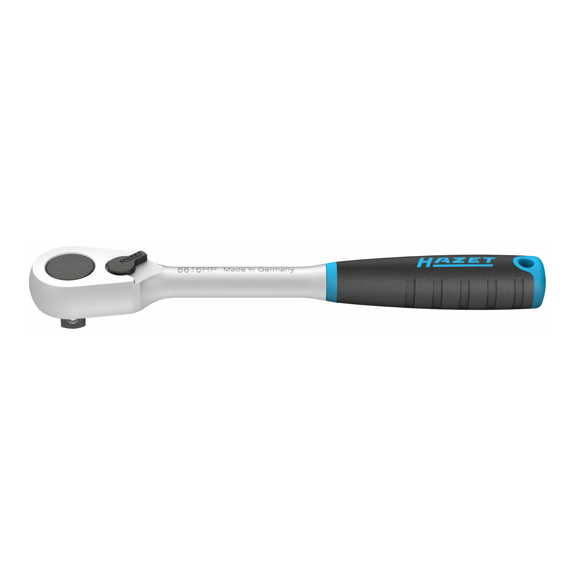 HAZET Umschaltknarre HAZET HiPer Feinzahn-Umschaltknarre, Vierkant massiv 10 mm (3/8 Zoll)
