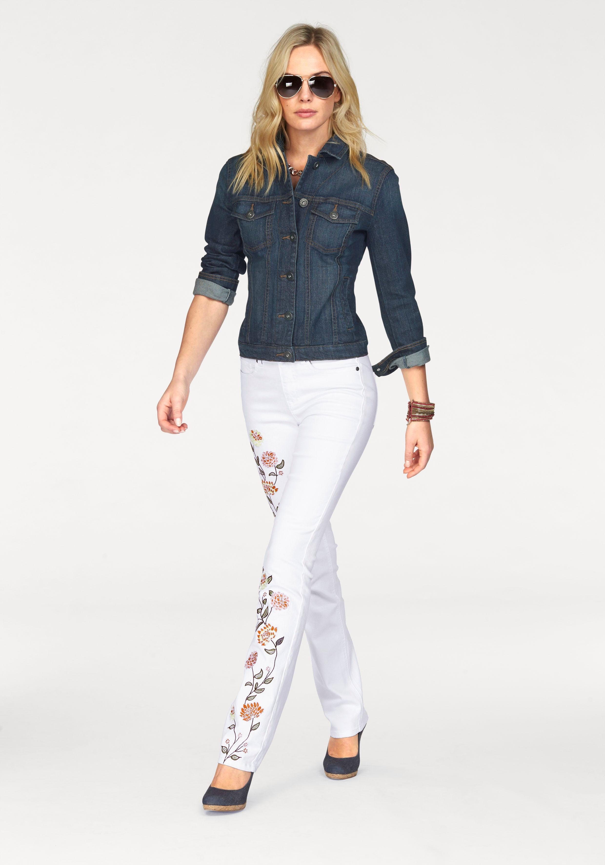 Arizona elastischem aus Jeansjacke im Denim klassischem Stil