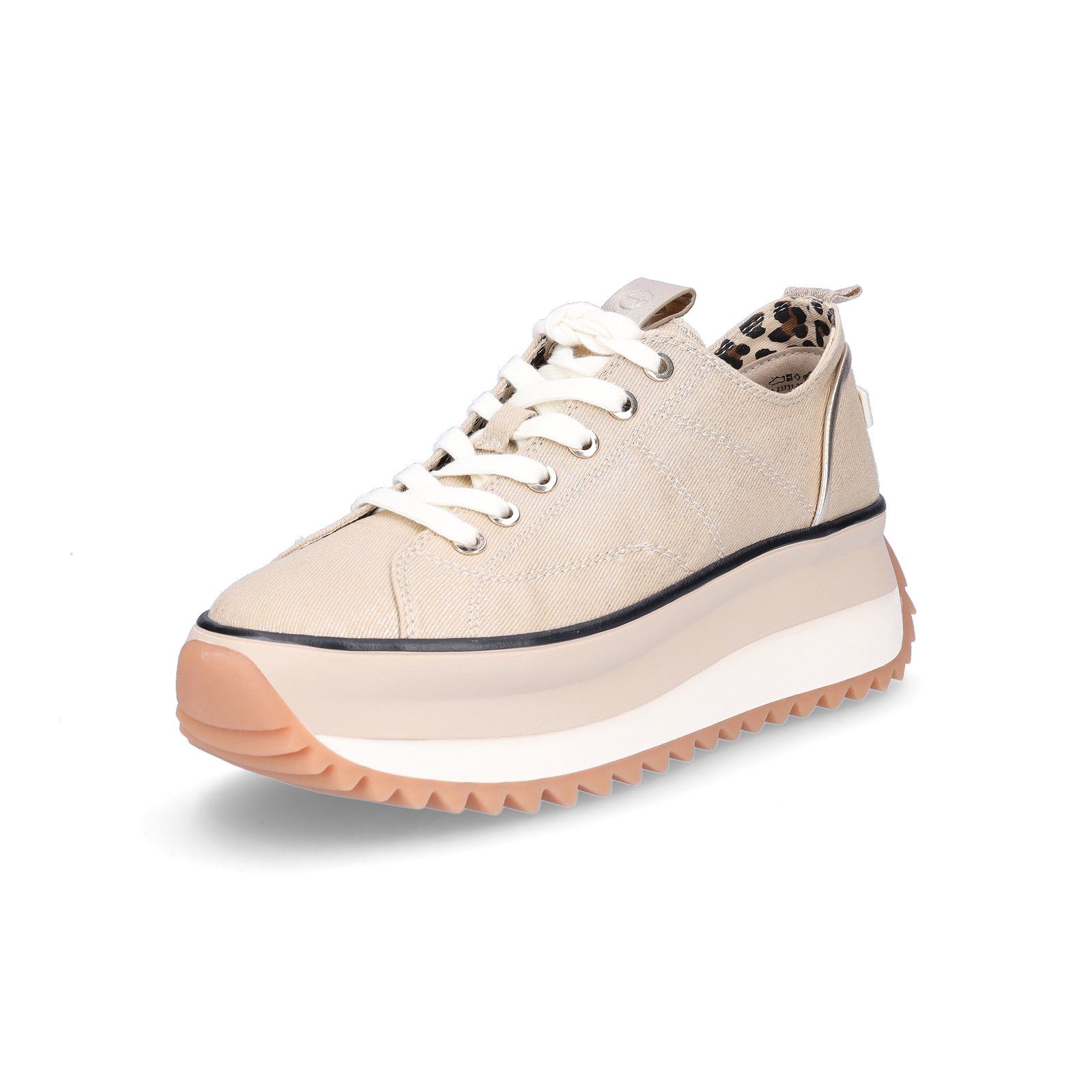 Tamaris Damen Plateau Sneaker gold Sneaker