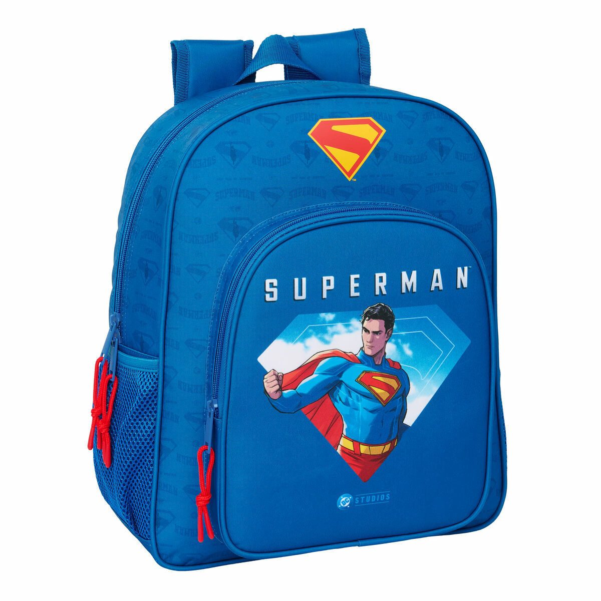 Superman Kinderrucksack Superman Rucksack Kinderrucksack Freizeitrucksack Blau 32x38x12 cm