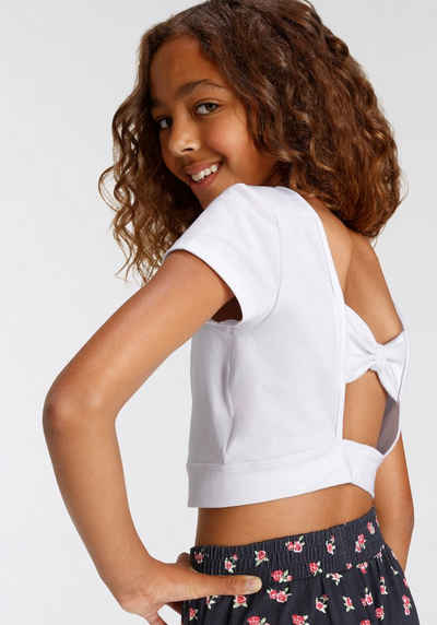 KangaROOS T-Shirt Schleife mit offenem Rücken und Zierschleife