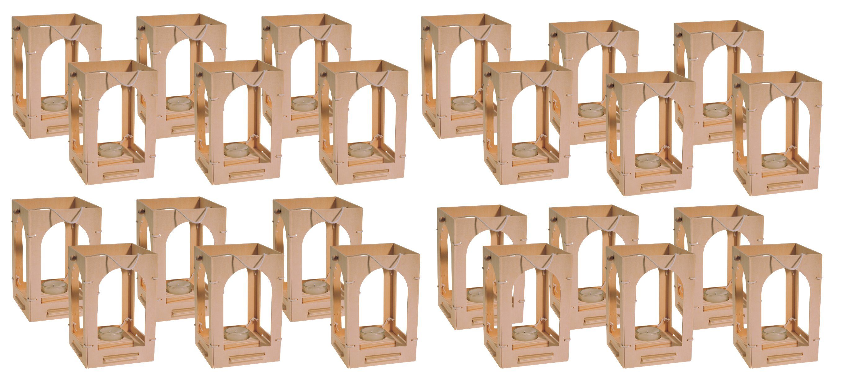 AVANTGARDE Umzugslaterne Laterne Stecksystem, Set 24