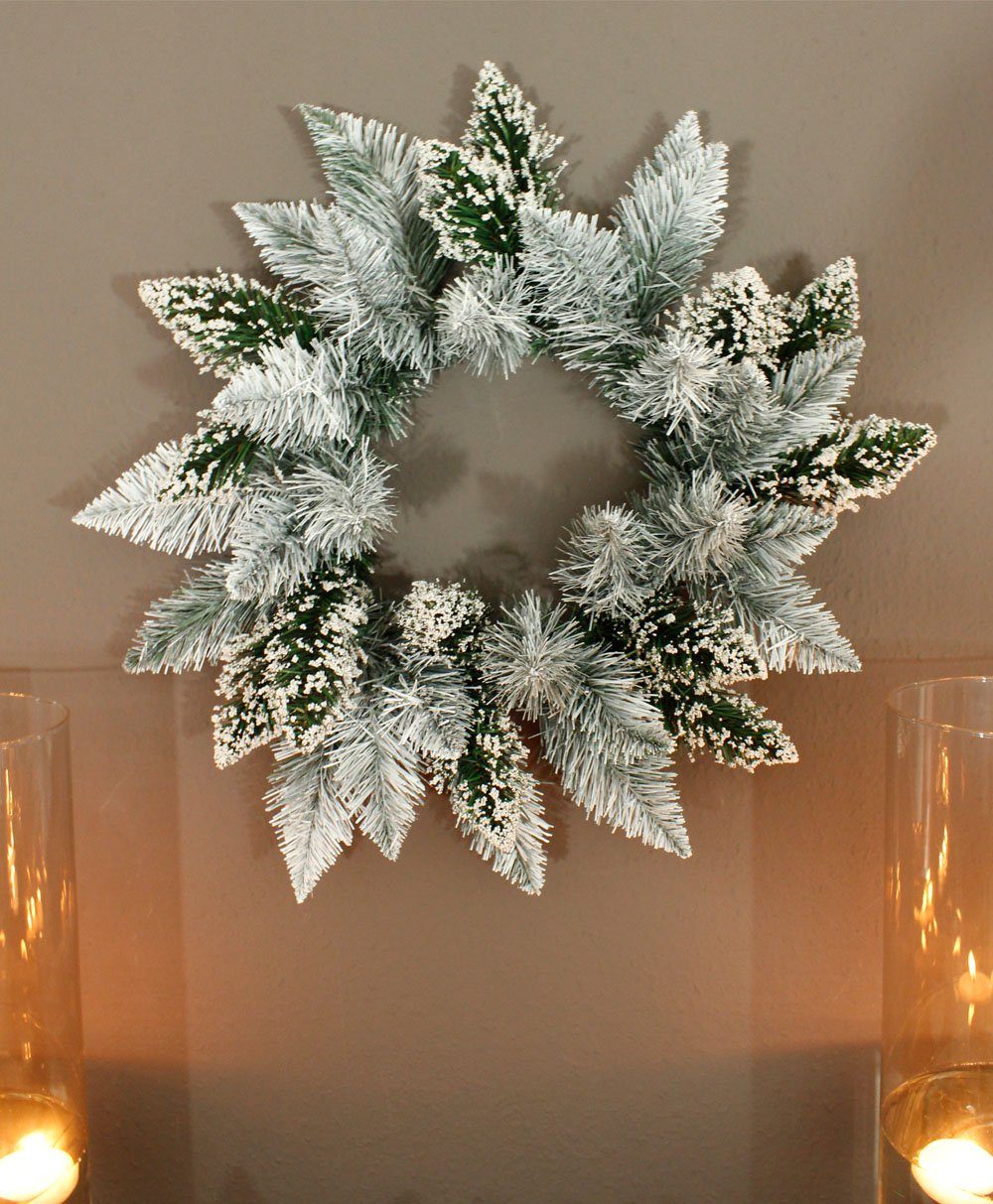 Arnusa Dekokranz künstlicher Tannenkranz Weihnachtskranz Türkranz 50 cm Kra günstig online kaufen