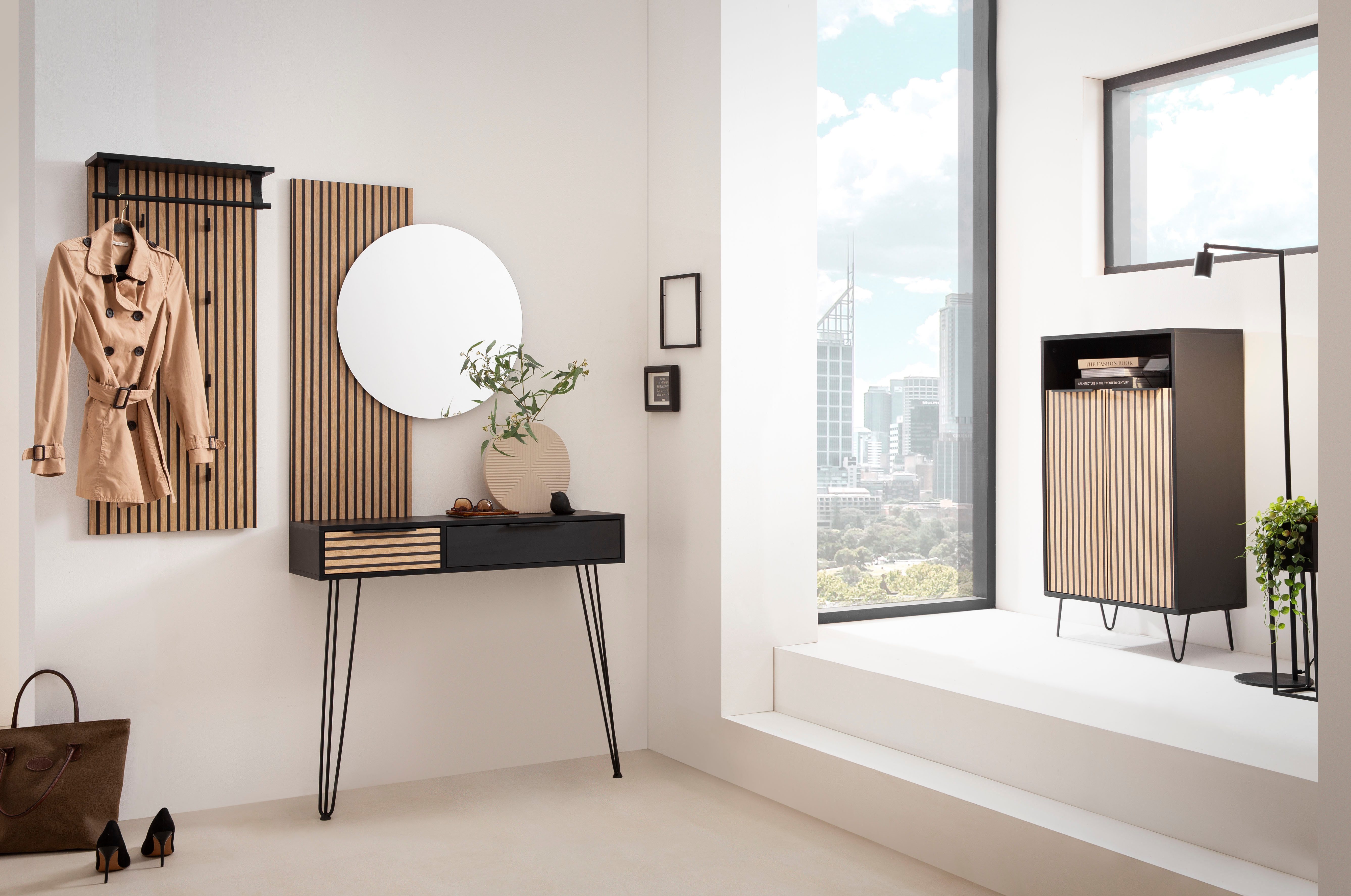 welltime Garderobenpaneel Hank, Breite 50 cm made in Germany, Akustikprint, günstig online kaufen