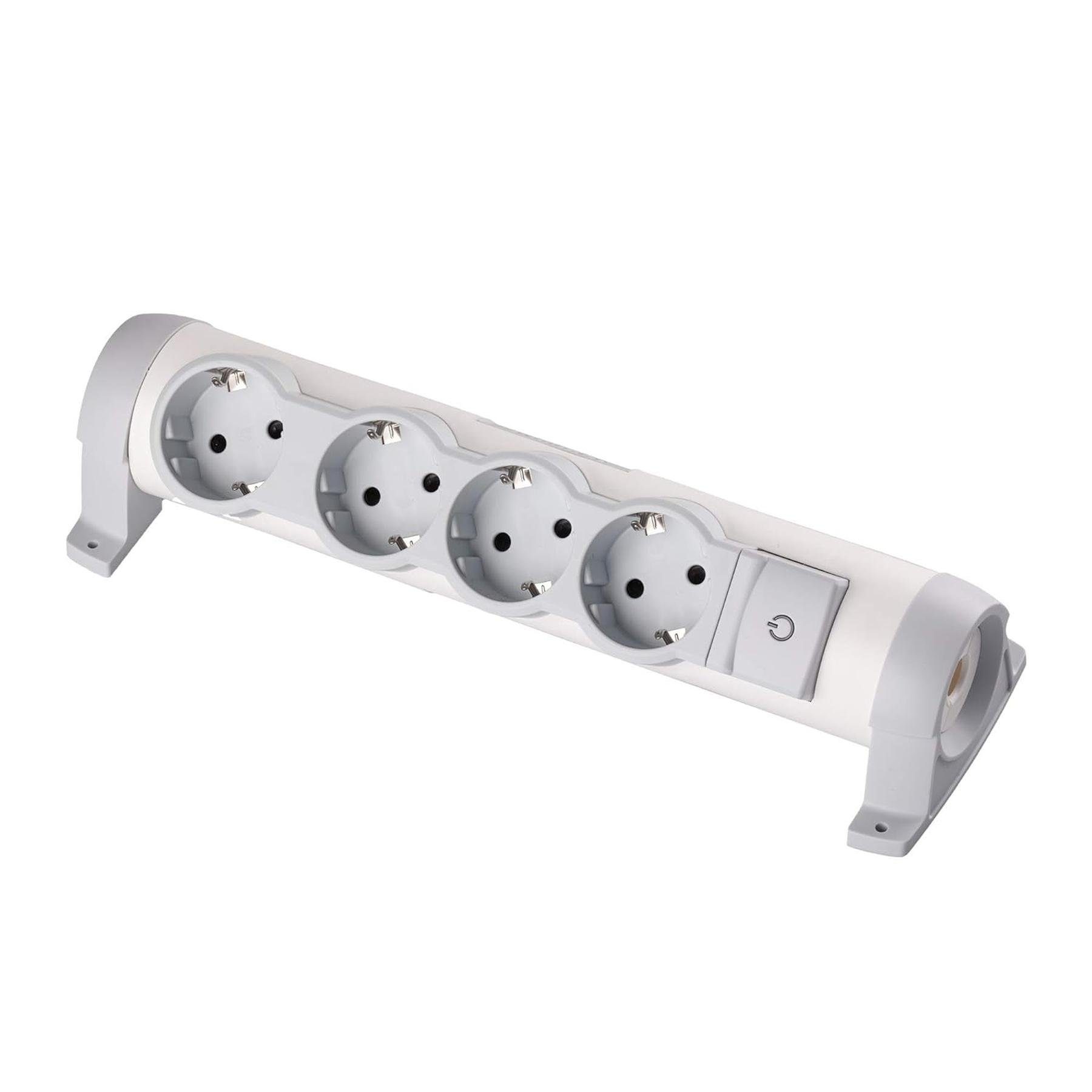 legrand® Stecker drehbare Розеткиleiste mit Kontroll Schalter Mehrfachsteckdose (Ein- / Ausschalter), 45° gedreht,Ohne Kabel,mit LED-Beleuchtung