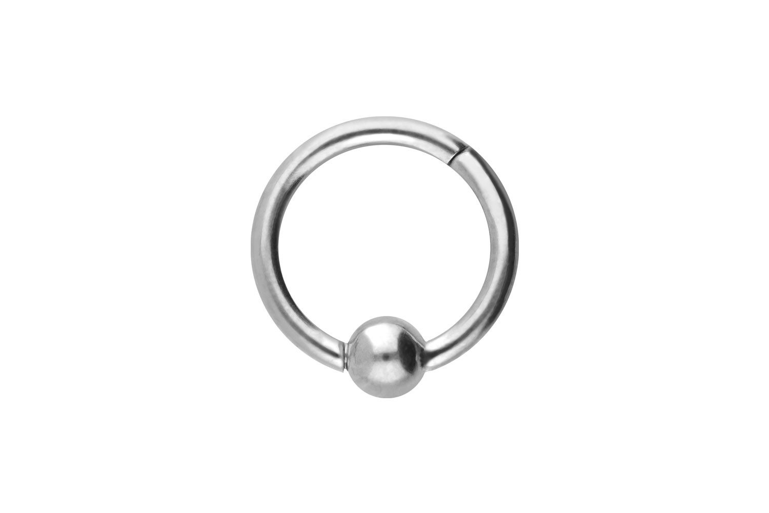 PIERCINGLINE Segmentring-clicker met 2 ringen van chirurgisch staal, piercing voor neus, septum, oor, helix of tragus, Roestvrij staal