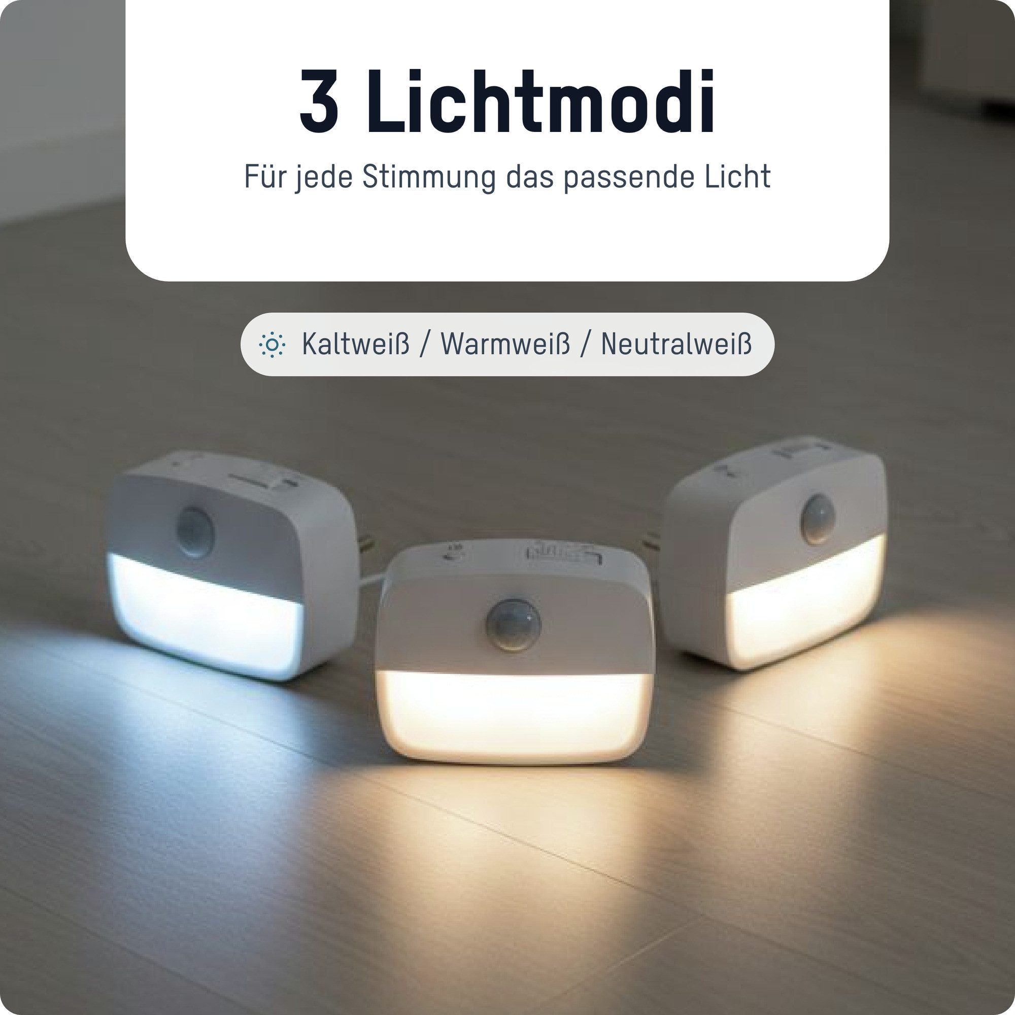 ANSMANN AG LED Dekolicht Nachtlicht mit Bewegungsmelder und Dämmerungsfunktion für Steckdose – Bild 4 von 5