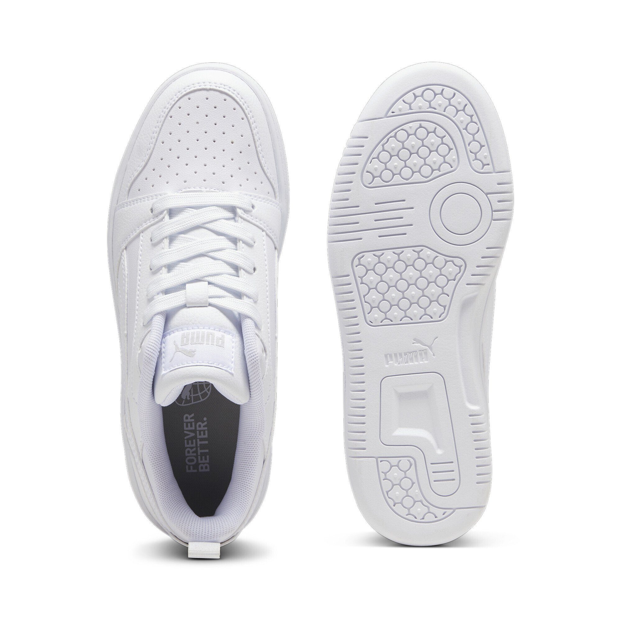 Jugendliche PUMA Cool Gray Light Sneaker Sneakers V6 Lo Rebound White