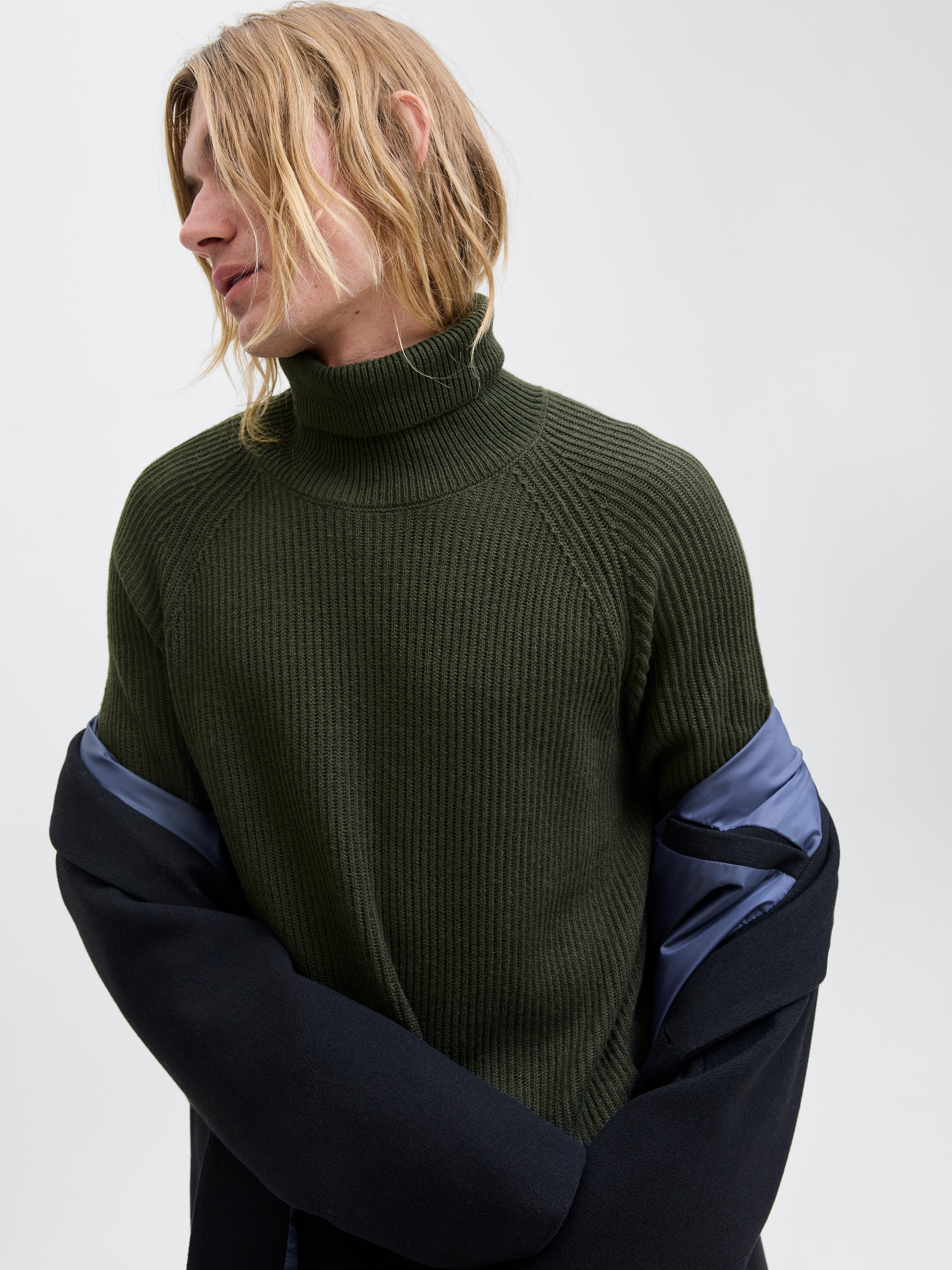 Jack & Jones Rollkragenpullover JJPANNEL KNIT günstig online kaufen