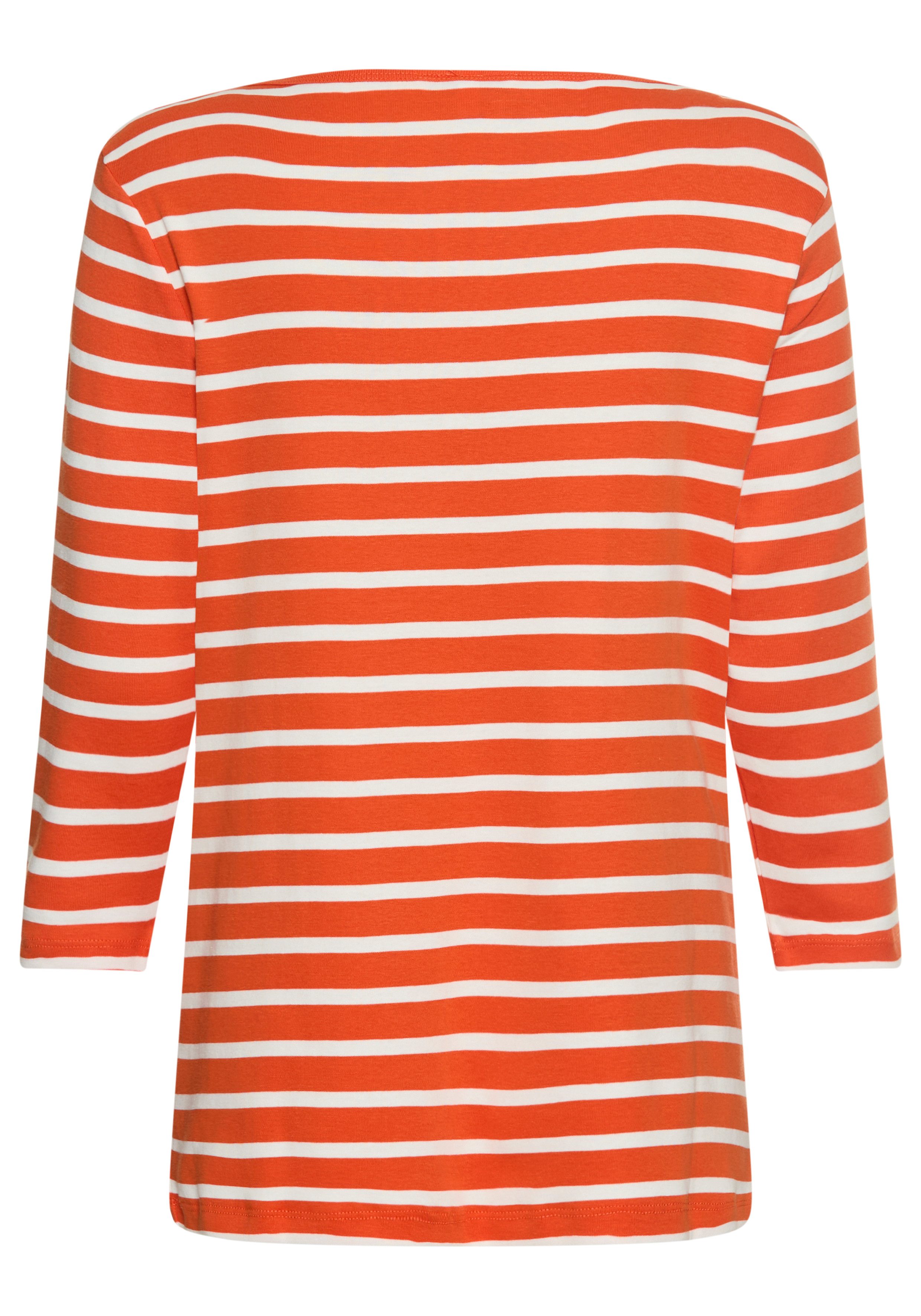 Tommy Hilfiger Curve T-Shirt CRV SLIM CODY BOAT-NK 3/4SLV in Großen Größen, 3/4 Ärmel, Logostickerei