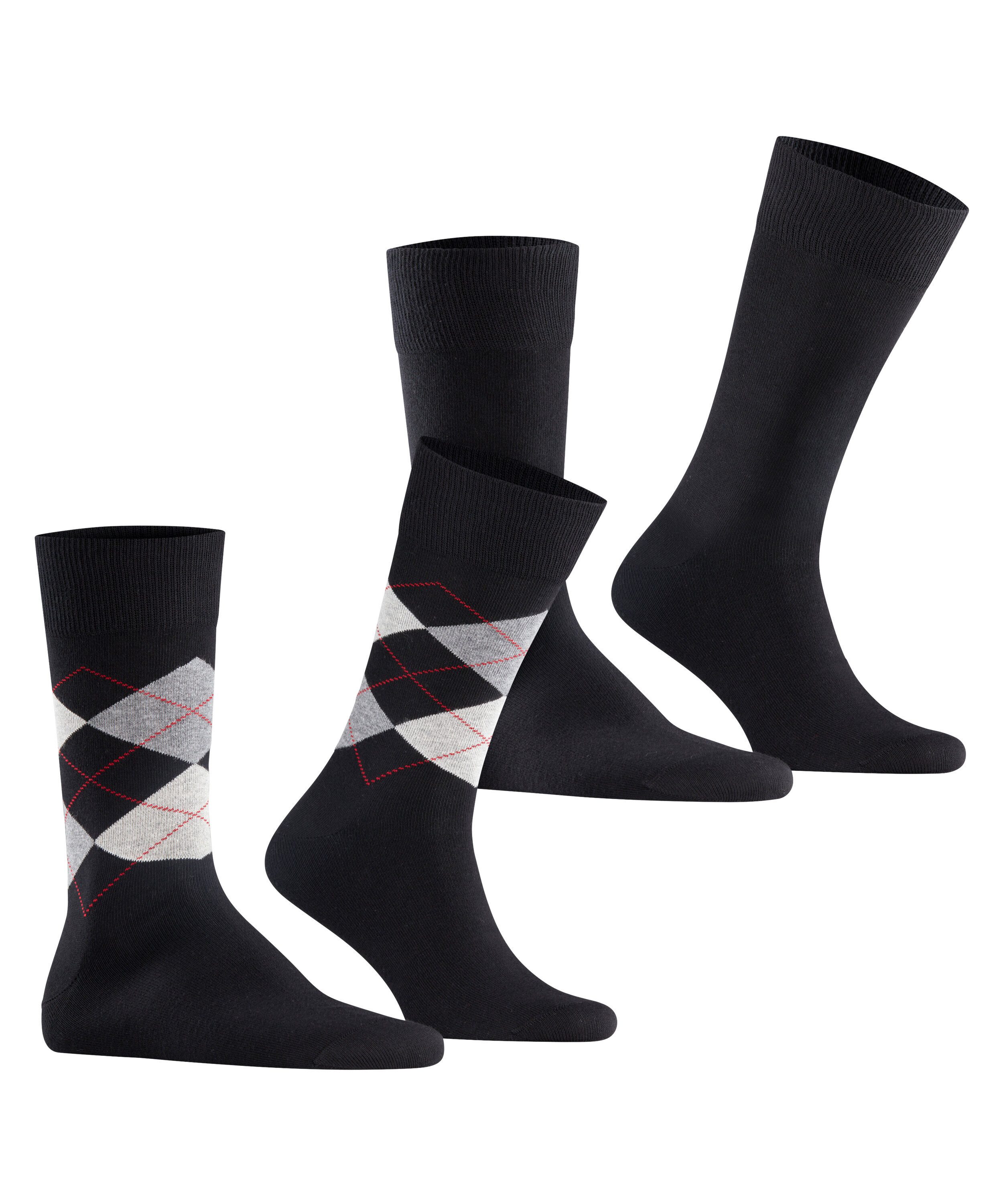 Burlington Socken Everyday Argyle Mix (2 Paar) atmungsaktiv, Einheitsgröße 40-46, Argyle-Muster – Bild 2 von 5