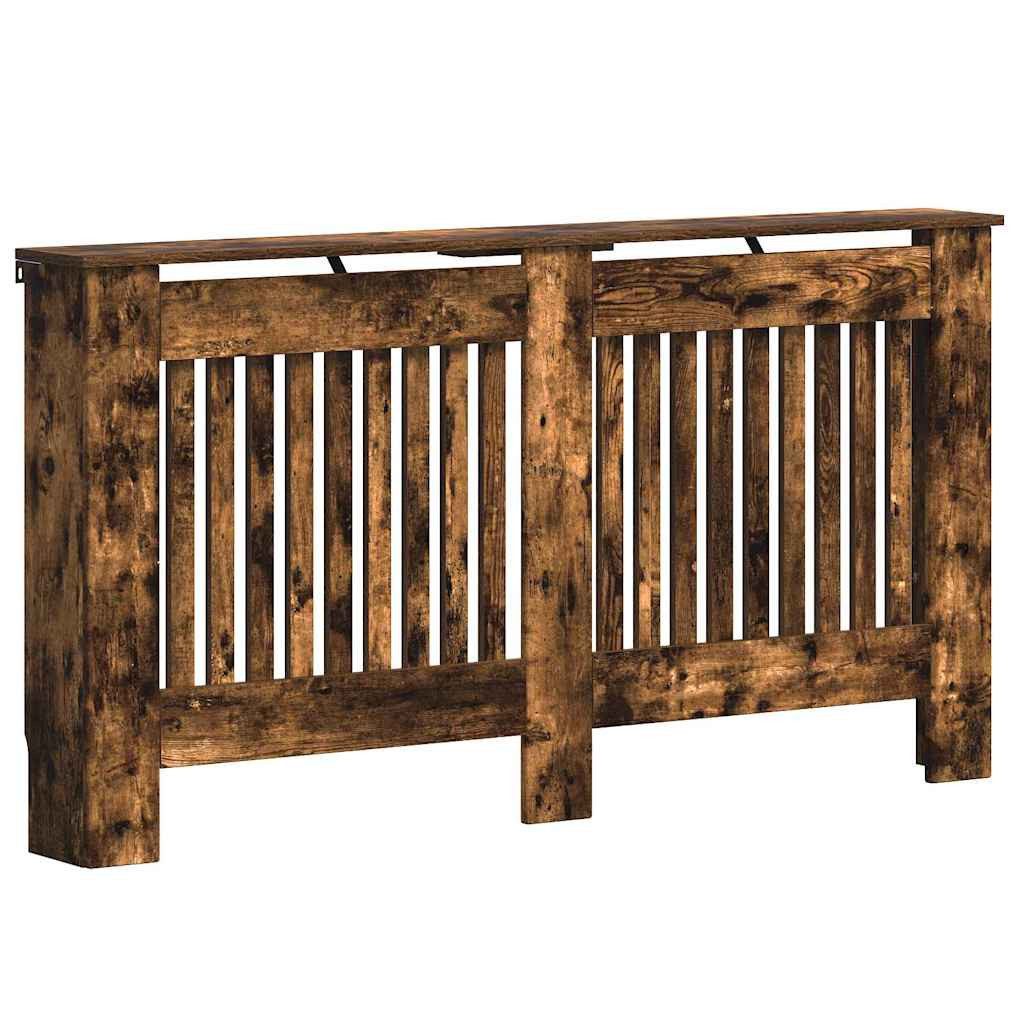 vidaXL Heizungsverkleidung 152 x 19 x 81,5 cm Heizkörperabdeckung Geräucherte Eiche 152x19x81,5 c