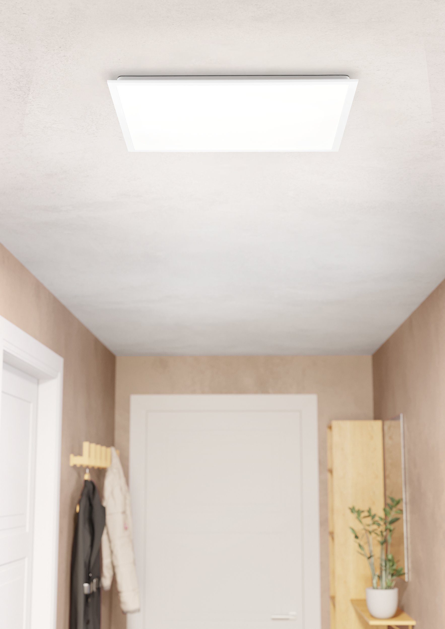EGLO LED Panel Rabassa, Leuchtmittel inklusive, für Einbau in Rasterdecken, Deckenleuchte, Bürolampe, 62 cm