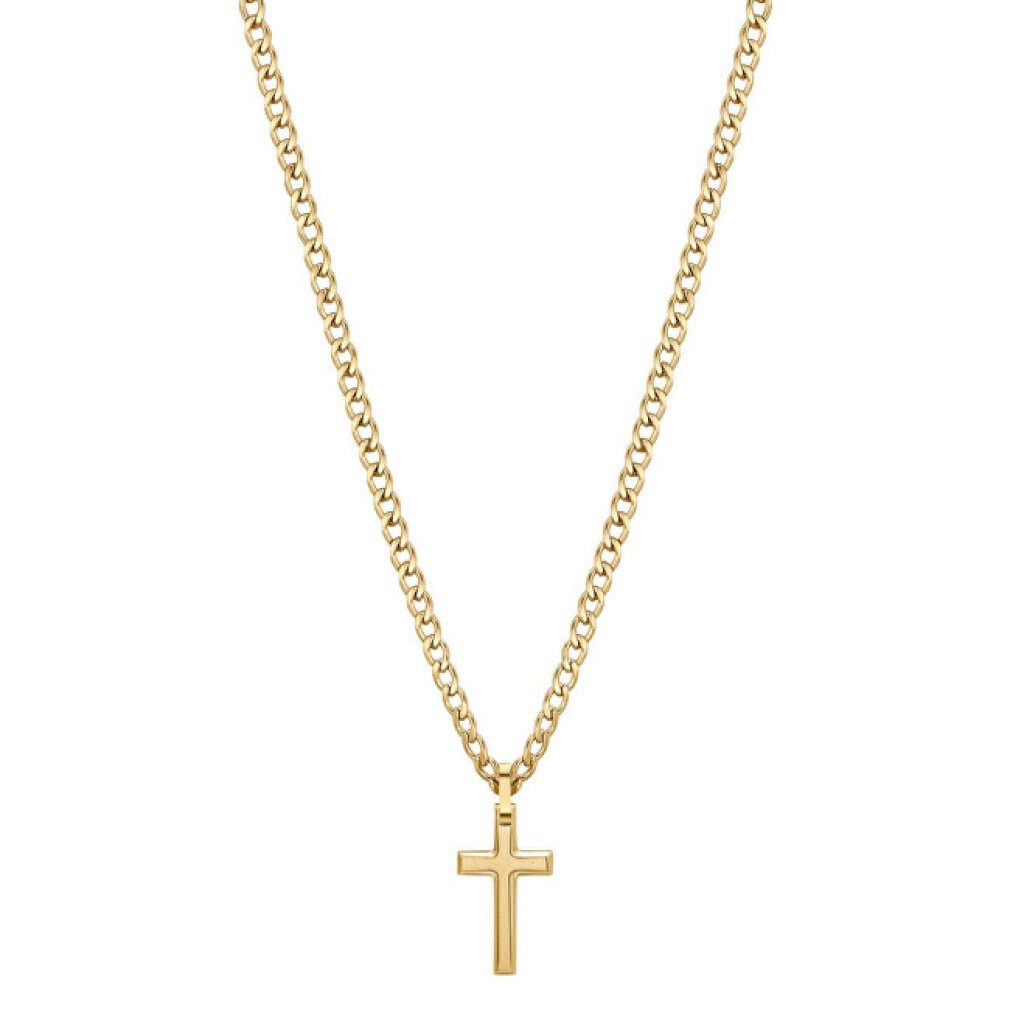 Brosway Kette mit Einhänger Fashion gilded necklace with cross Ink BIK30