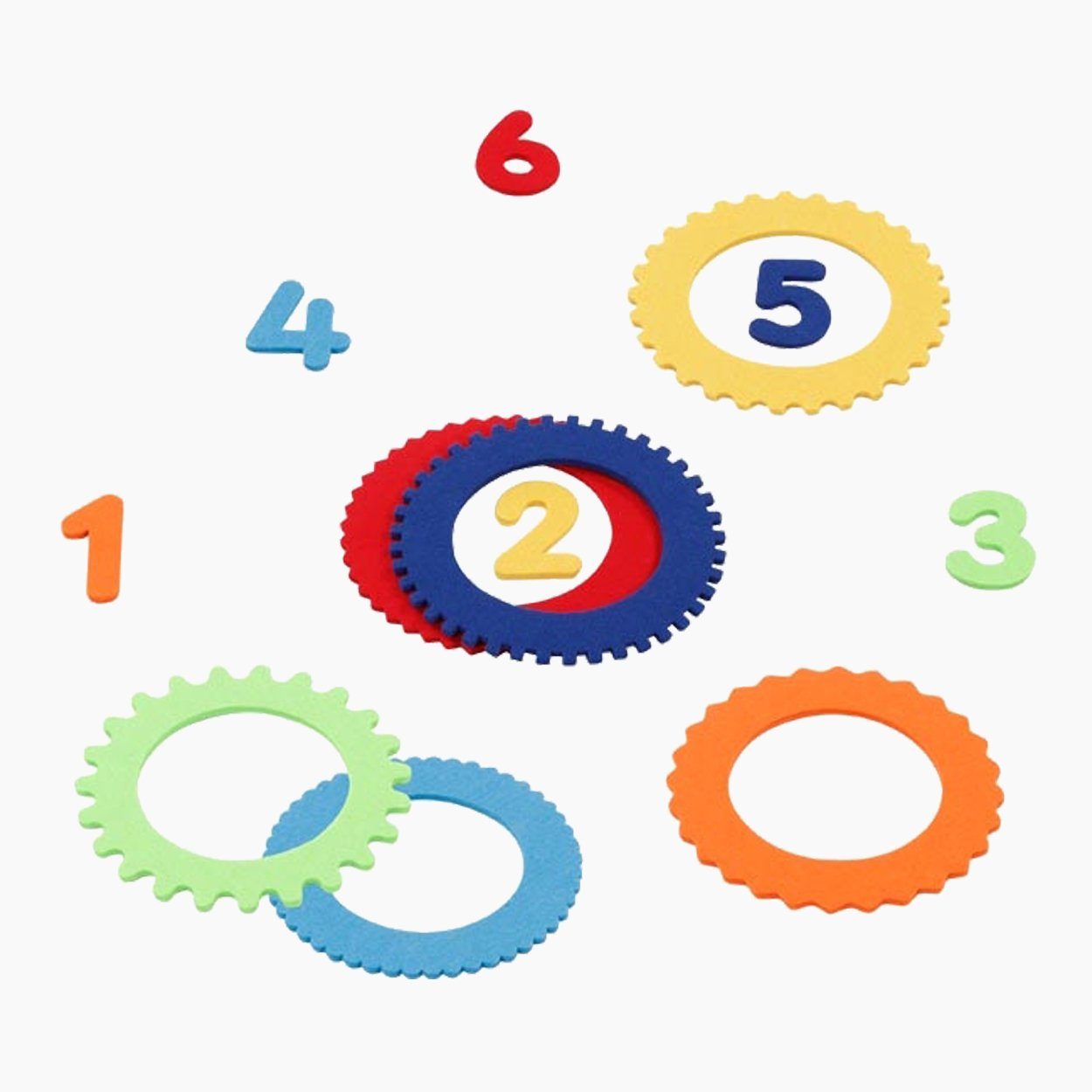 goki Wurfscheibe Ringwurfspiel mit 6 Filzringen (packung, 7-St., spar set), Gut für die Auge-Hand-Koordination