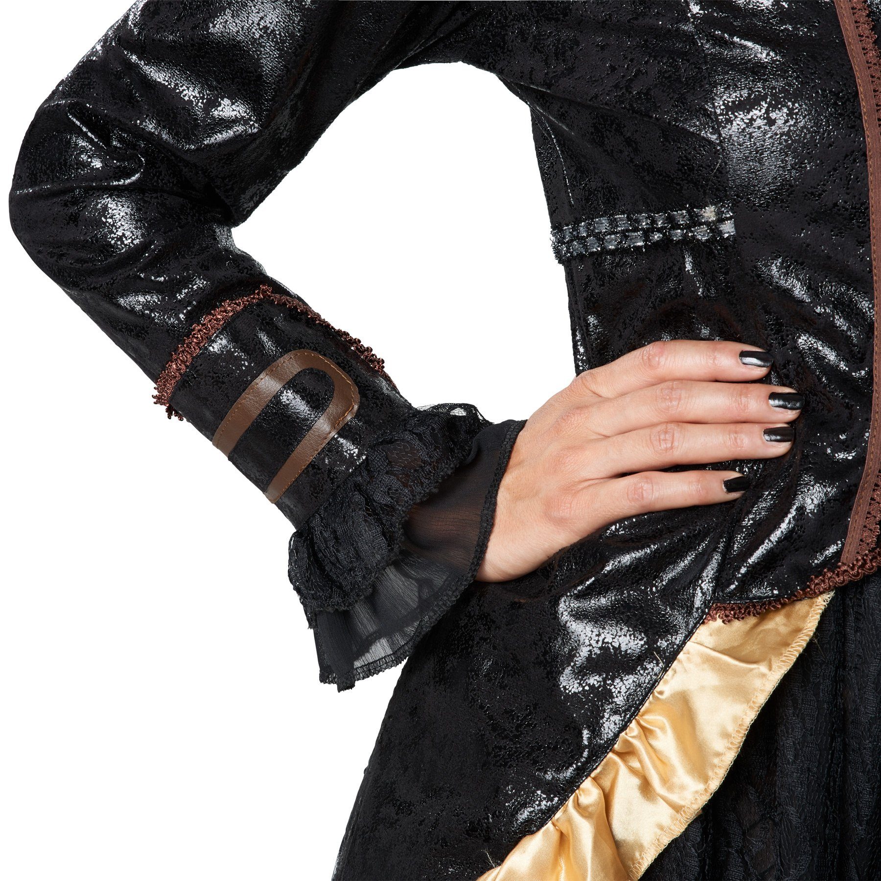 dressforfun Kostüm Frauenkostüm Steampunk Rebellin, Zweiteiliges Frauenkostüm in weitgehend dunklen Farben